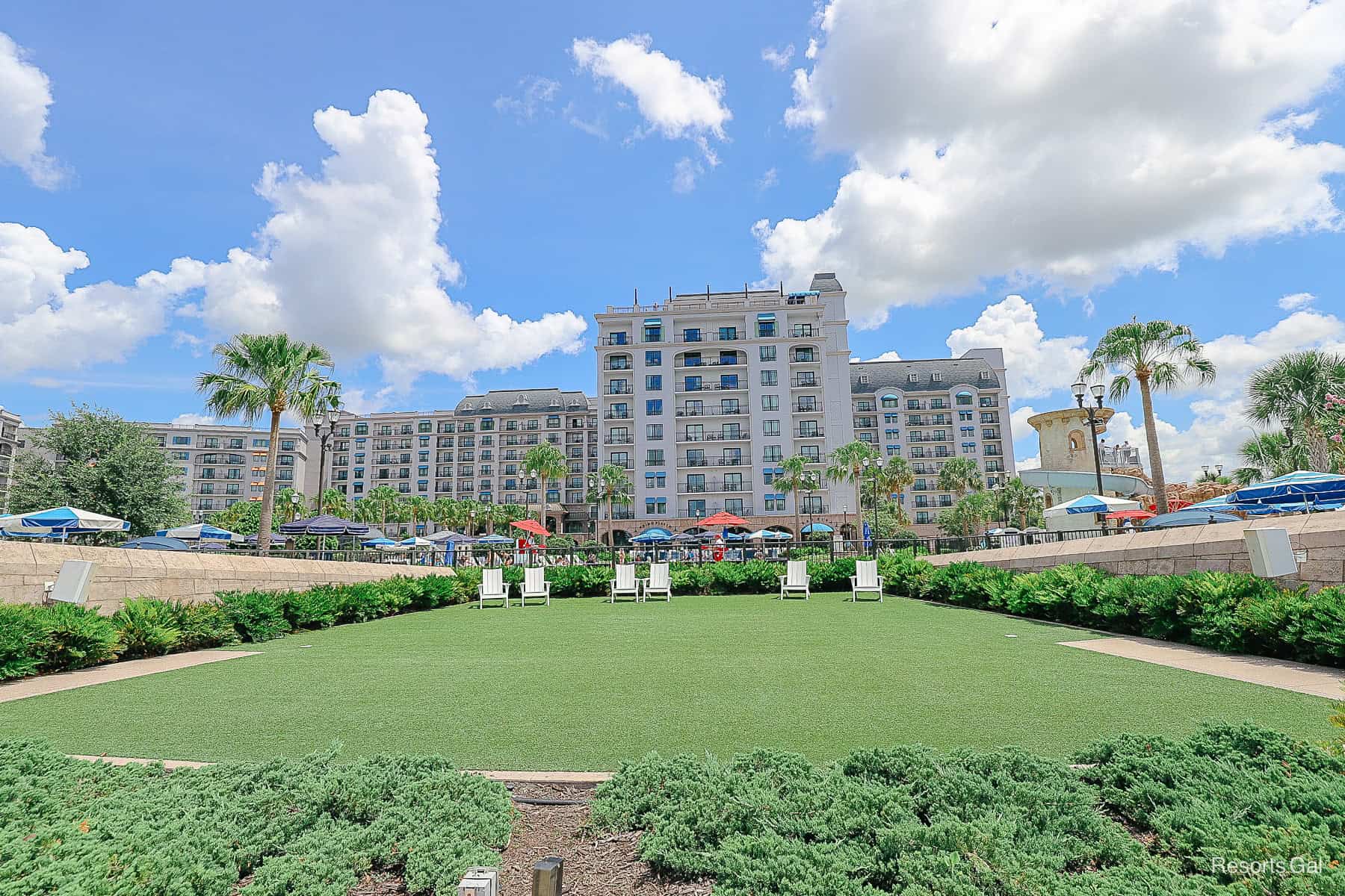 the Movie Lawn at Disney's Riviera where the Movie Under the Stars is held.