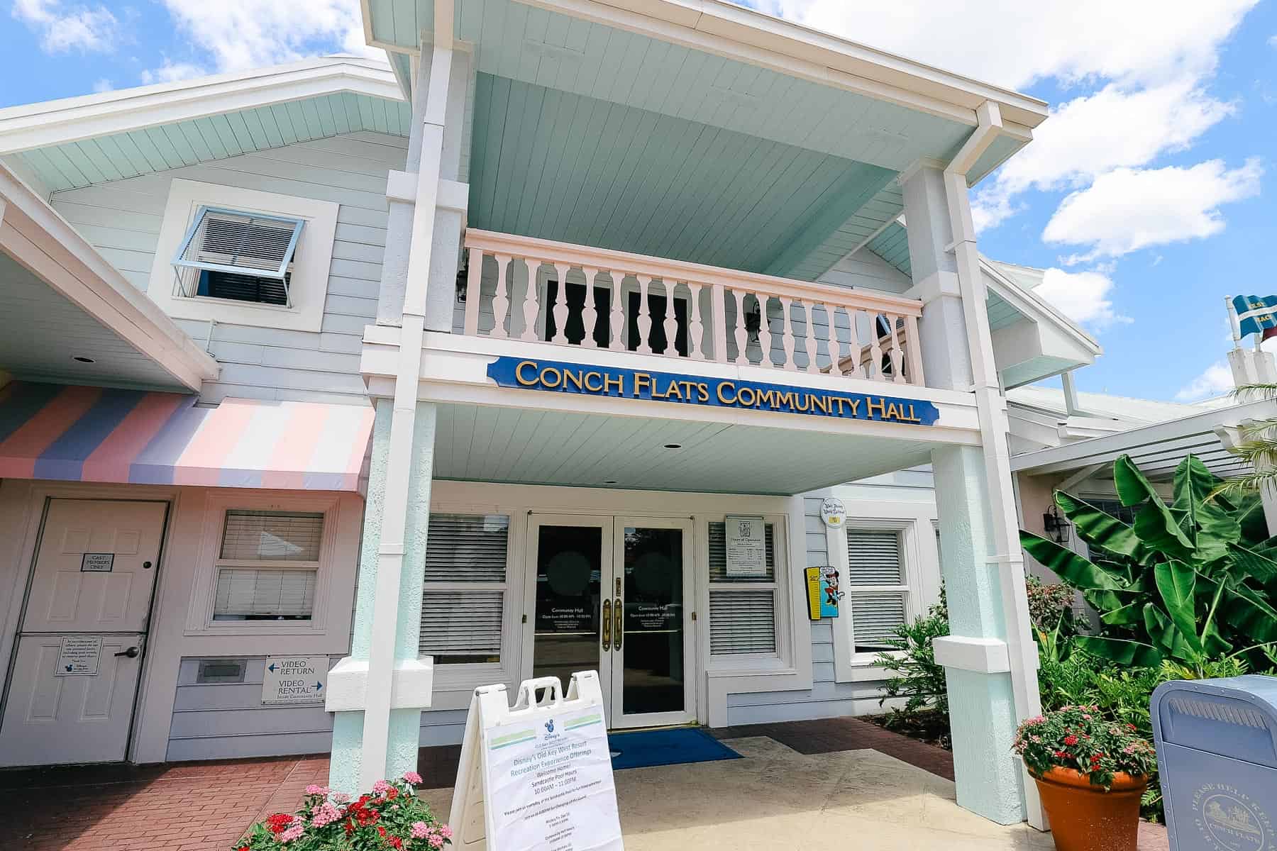 entrance to Community Hall at Old Key West