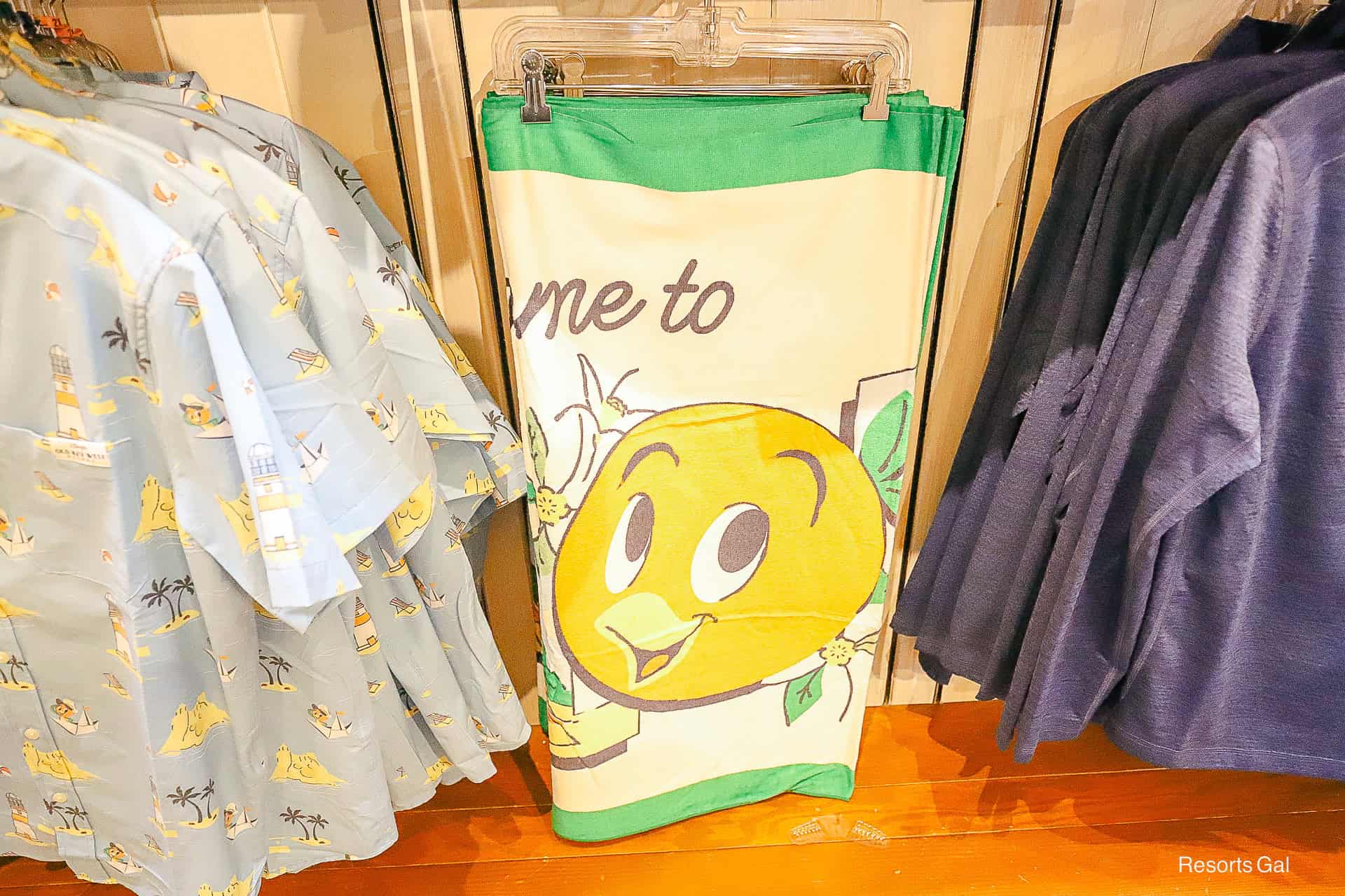a welcome to Florida Old Key West beach towel with orange bird
