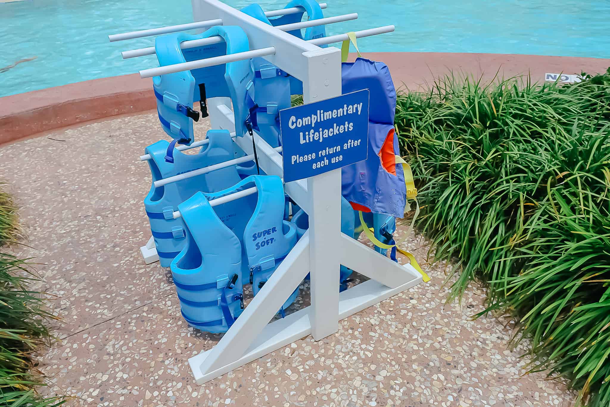 complimentary lifejackets