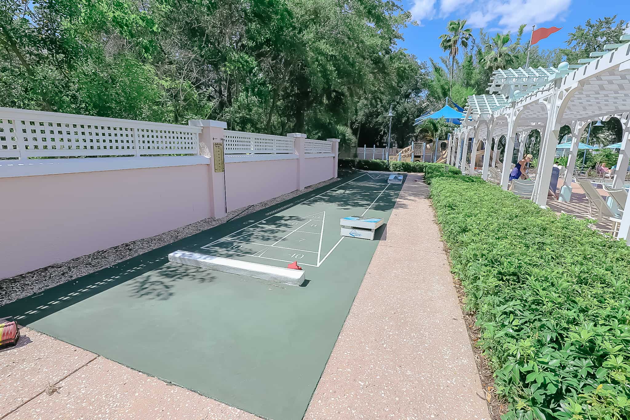 shuffle board pool at Disney's Old Key West 
