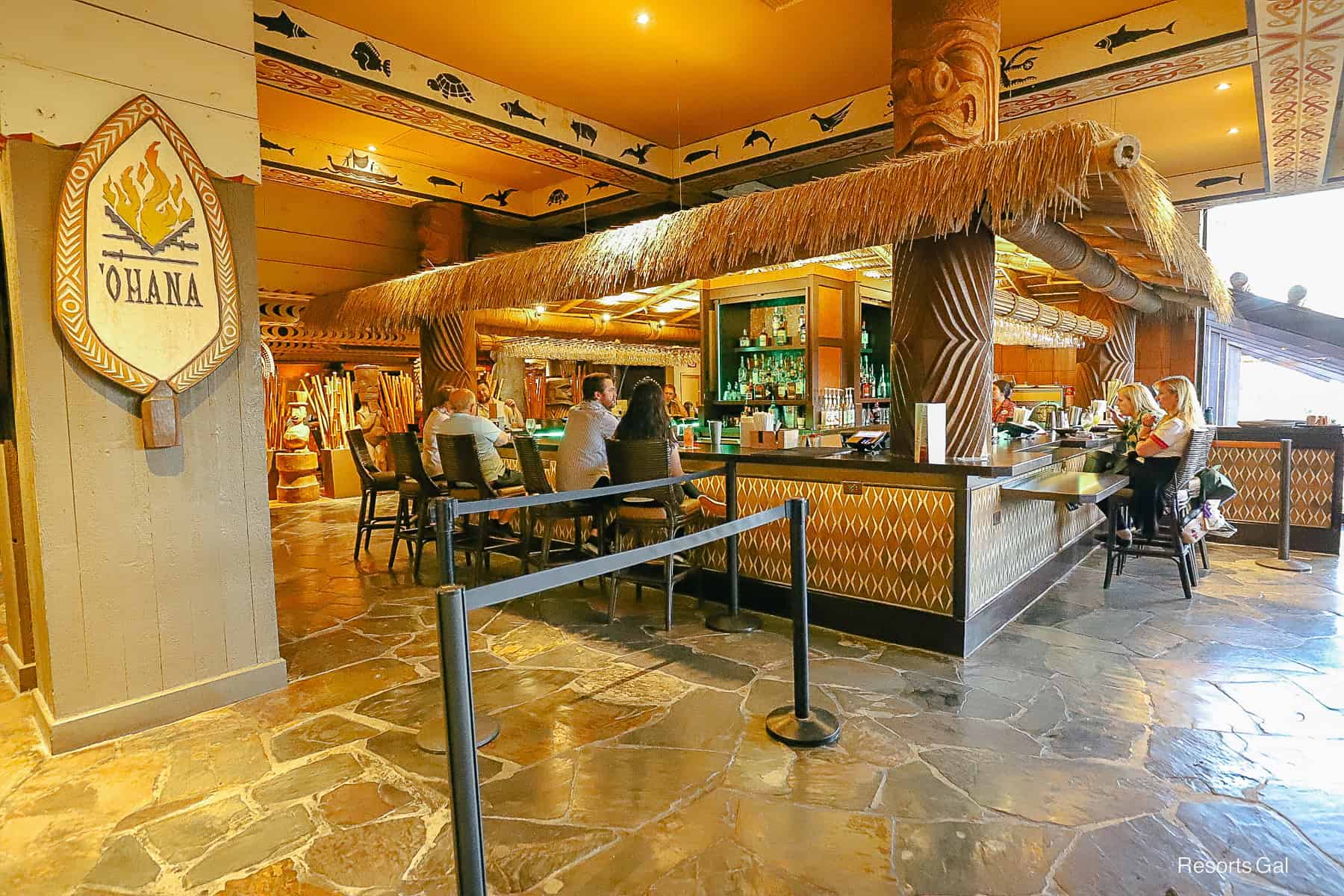 guests at the bar at Tambu Lounge