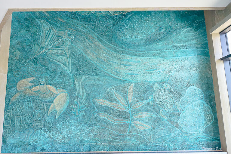 Photos: The Moana-themed Mural at the Island Tower at Disney’s Polynesian Villas