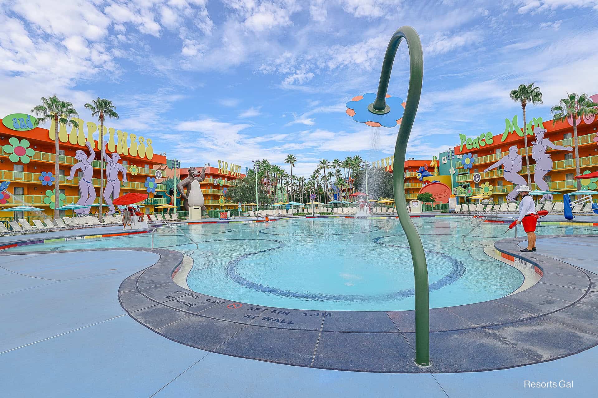 the Petals Pool before opening 