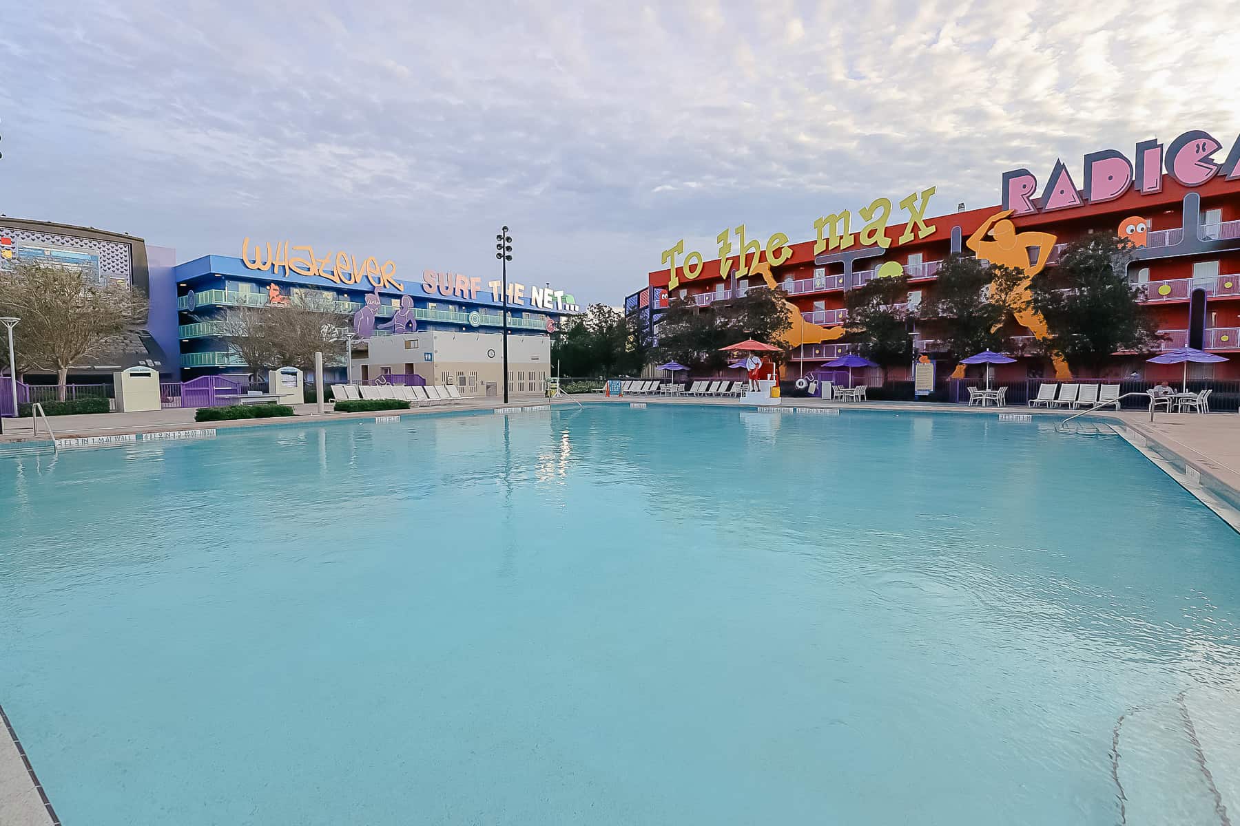 the computer pool at Pop Century 