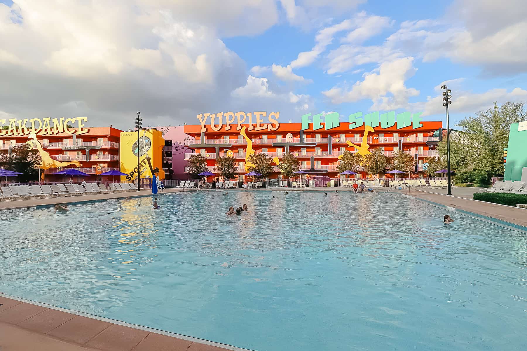 The 90s pool at Pop Century 