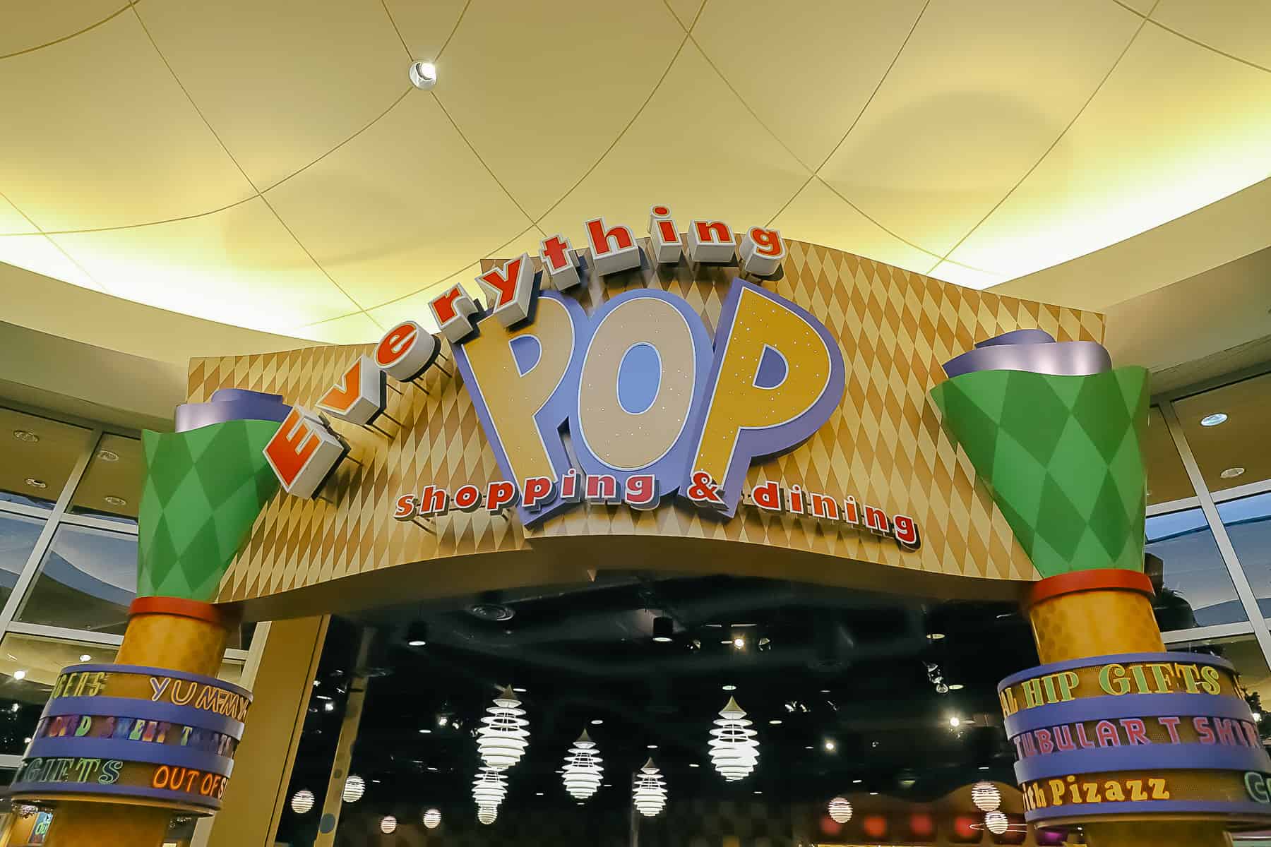 Everything Pop shopping and dining entrance 