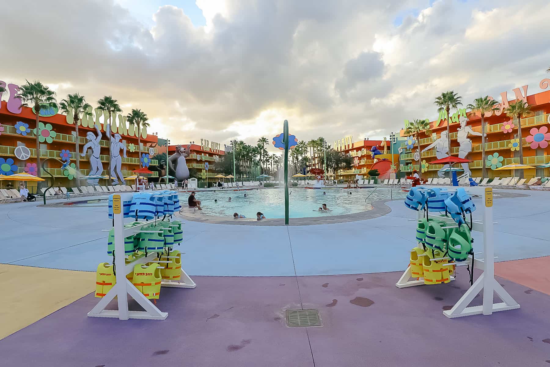 the feature resort pool at Pop Century 