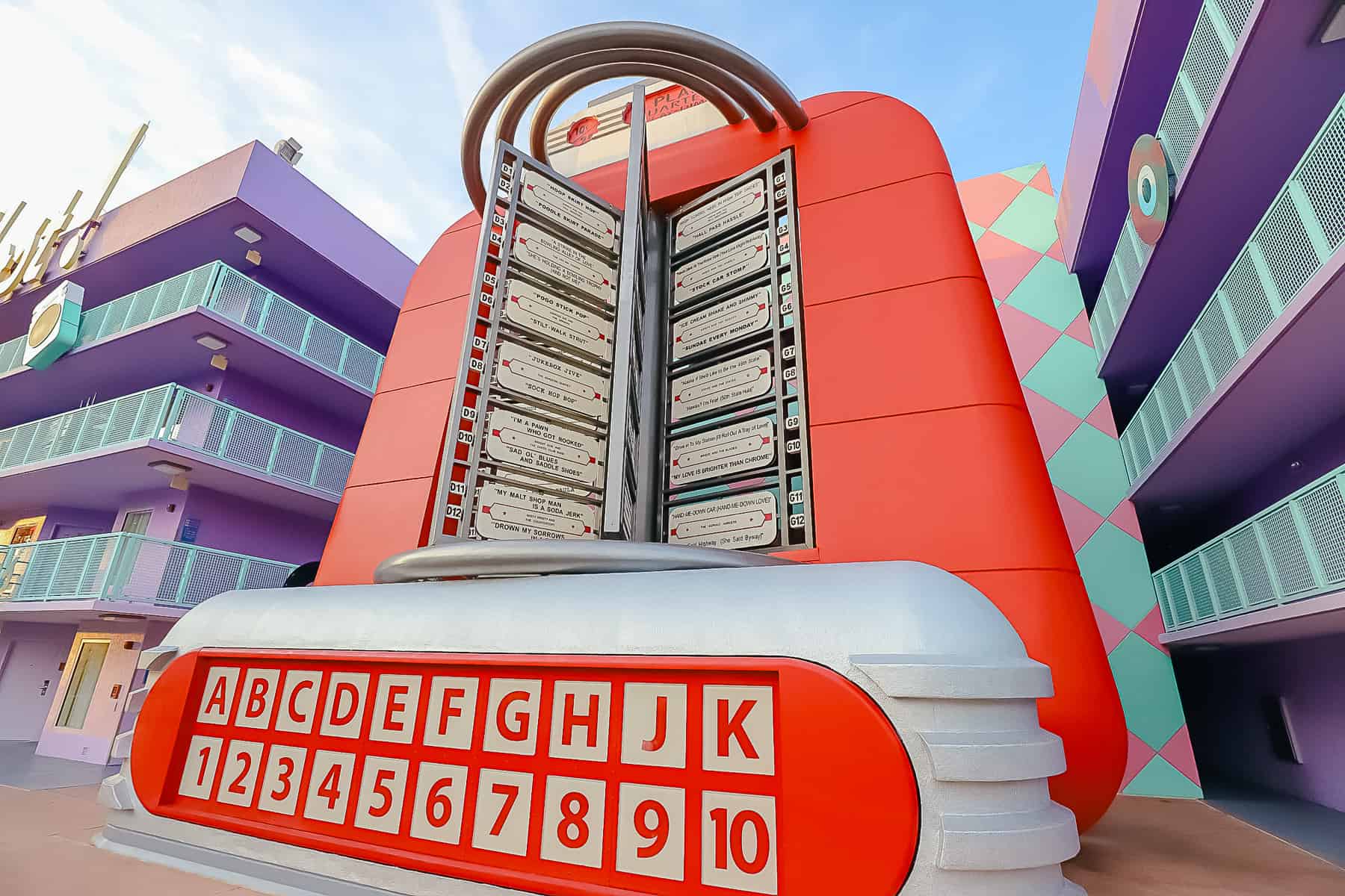 a giant Jukebox at the back of the fifties section of Pop Century 