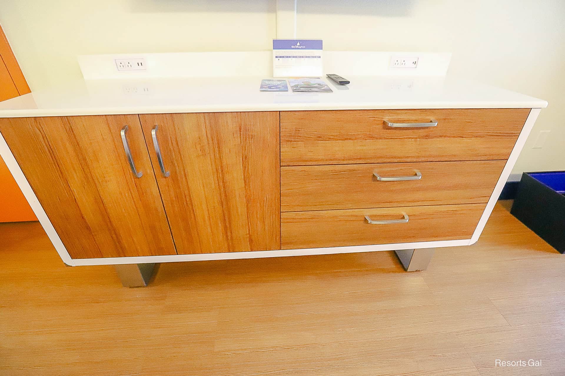 dresser in rooms at Pop Century 