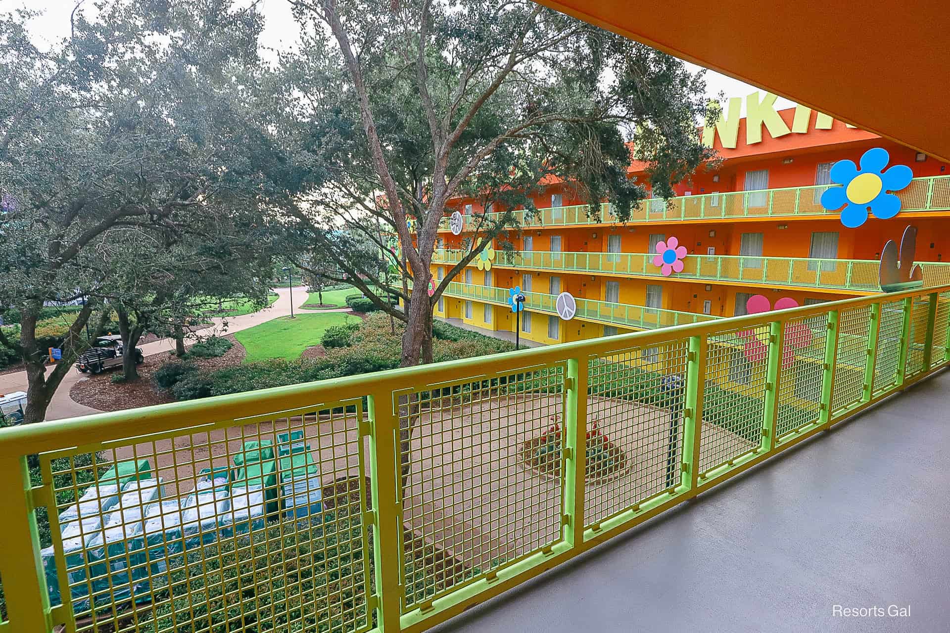 a standard view room in a preferred location at Pop Century
