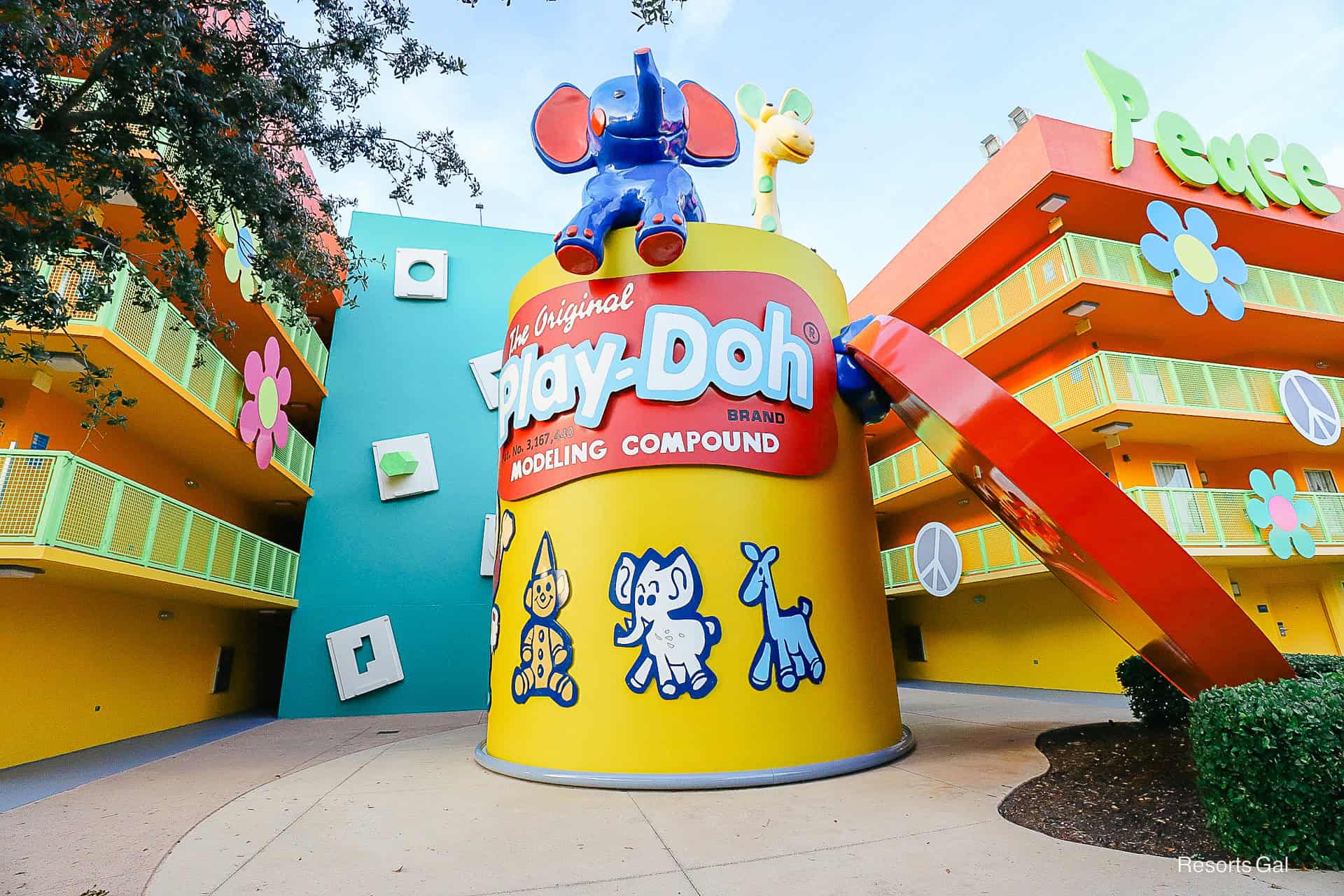 theming of the 60s preferred locations Pop Century