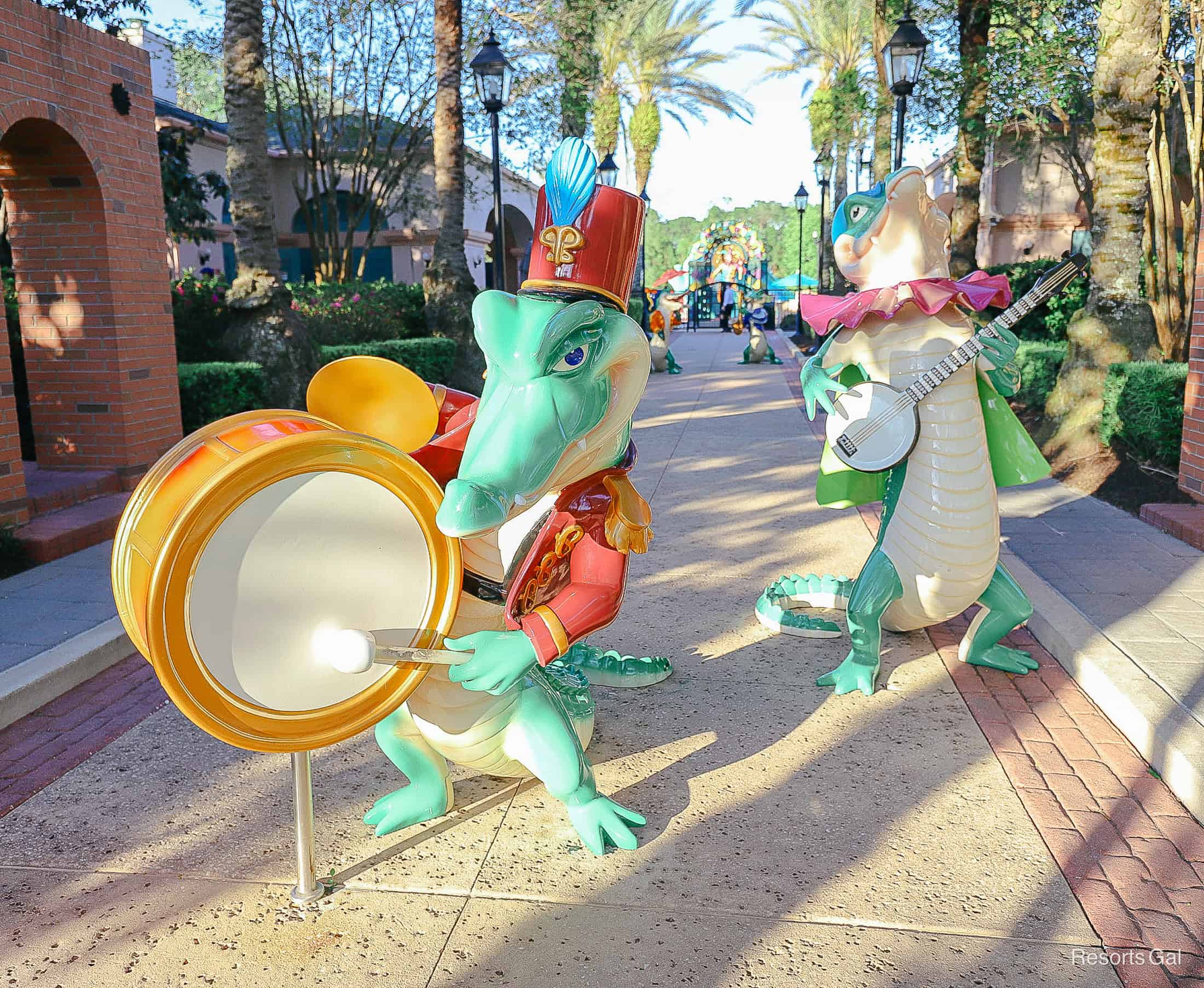 famously friendly Port Orleans French Quarter alligators 