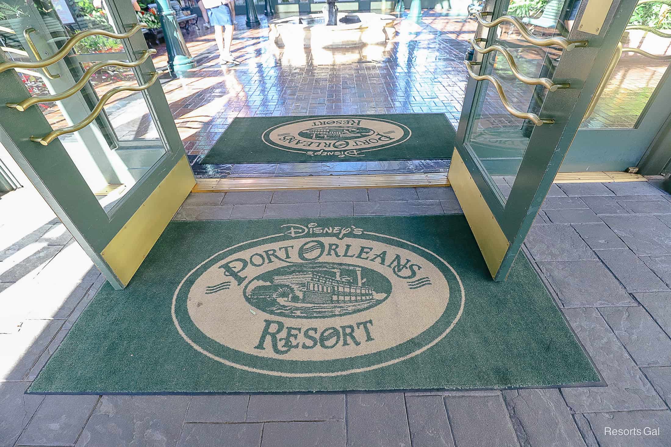 a door mat that says Disney's Port Orleans Resort 