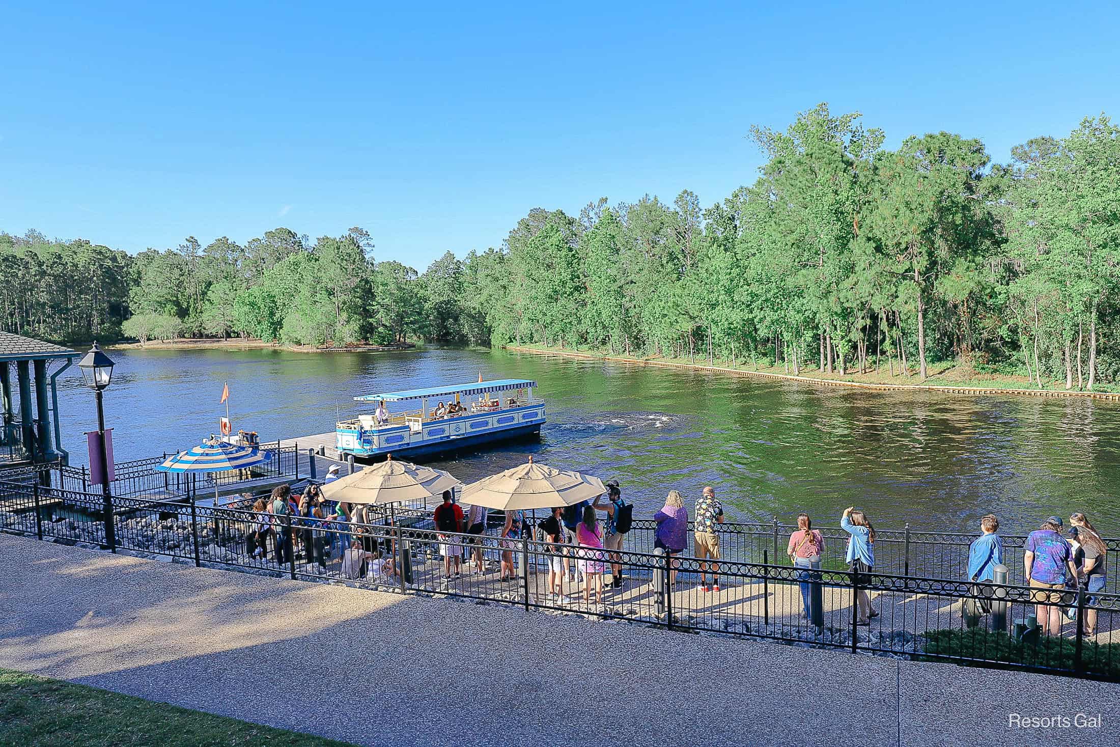 a view of the Sassagoula River from a building at Port Orleans French Quarter 