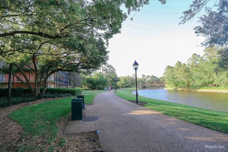 The Walking Path Between Port Orleans Riverside and French Quarter ...