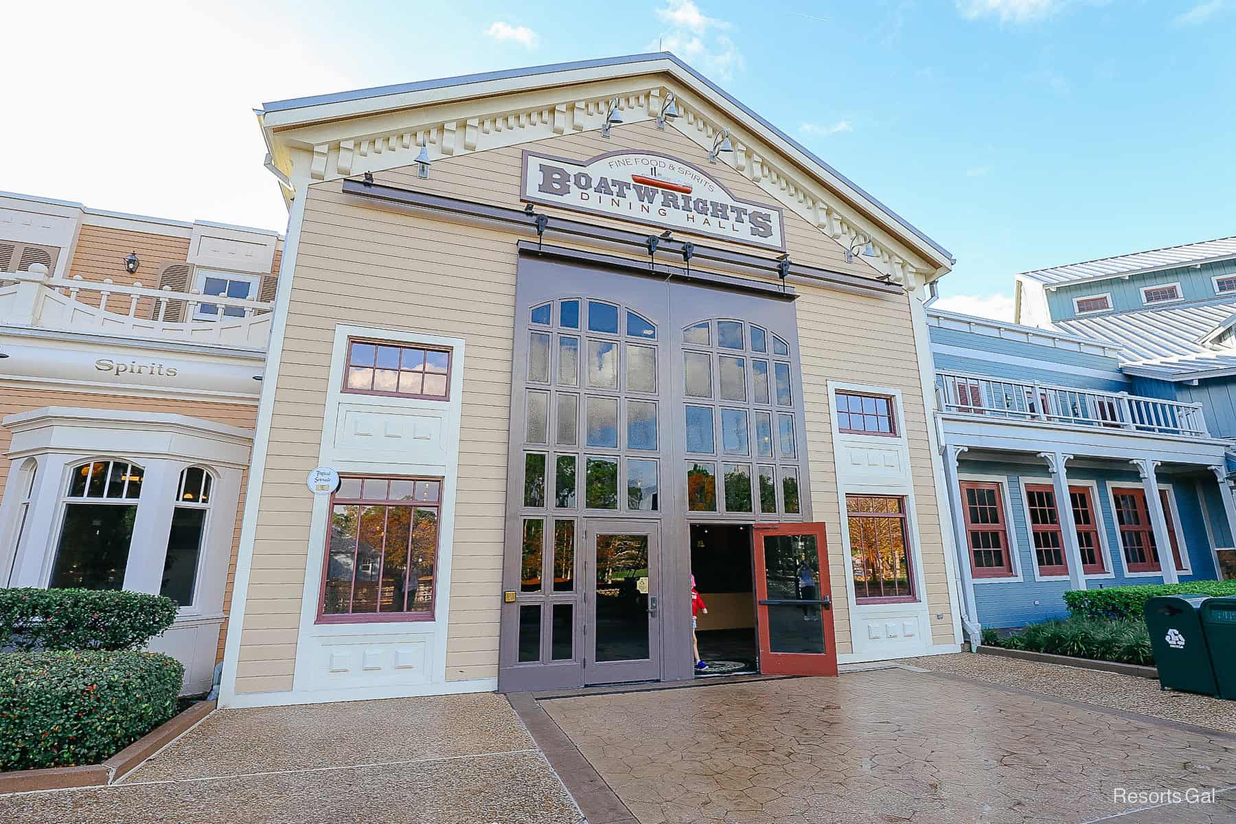 exterior entrance to Boatwright's Dining Hal 