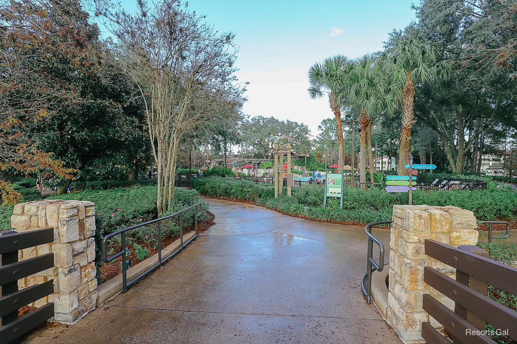 the walkway leading to Ol' Man Island 