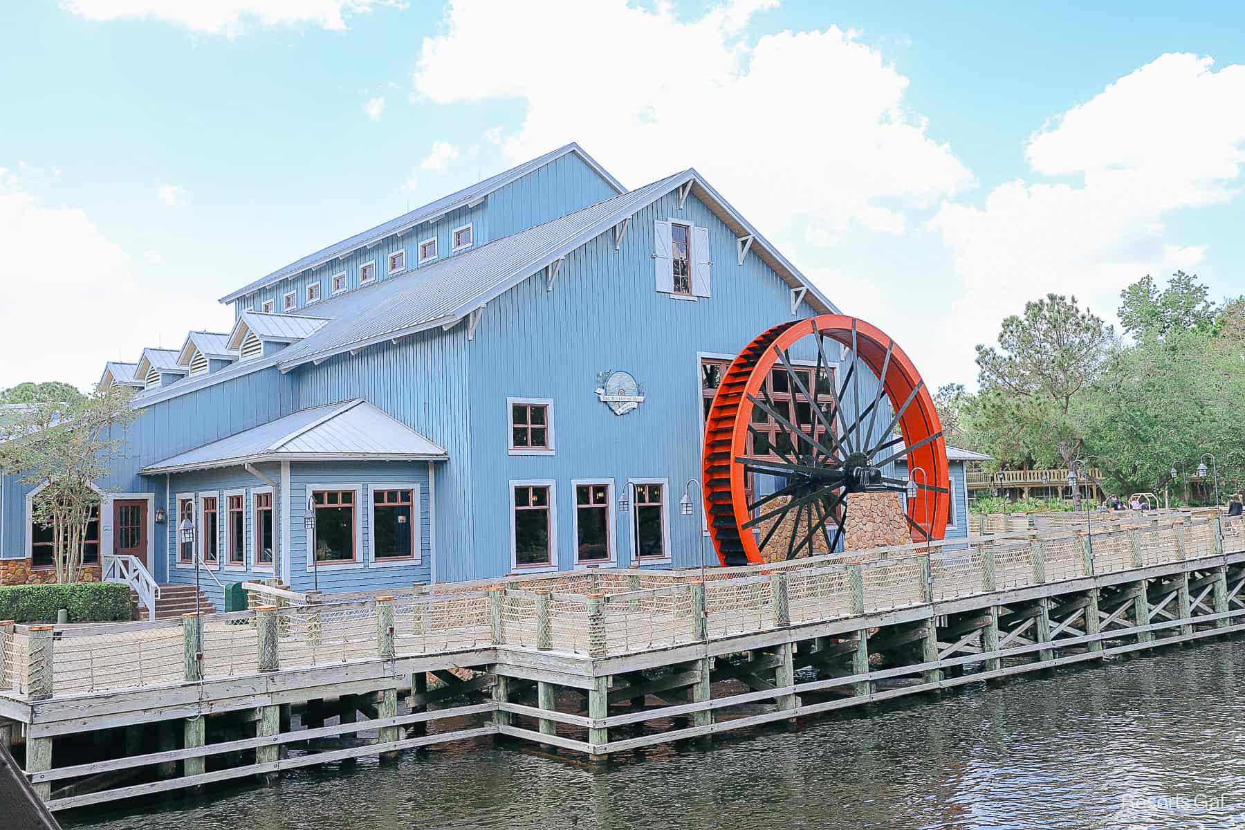 the food court sits inside the mill at Riverside 