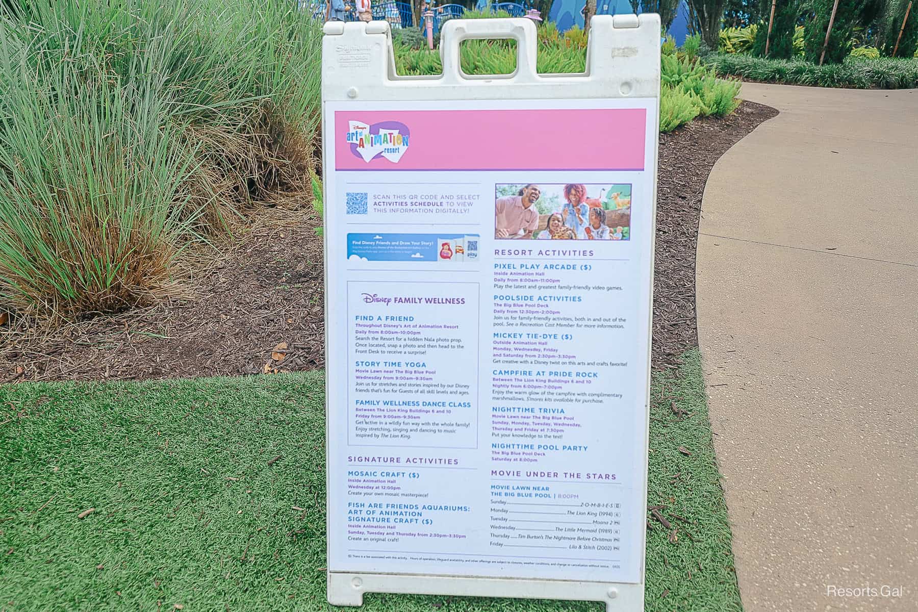 Disney Adds Online Access to Resort Hotel Recreation Calendars