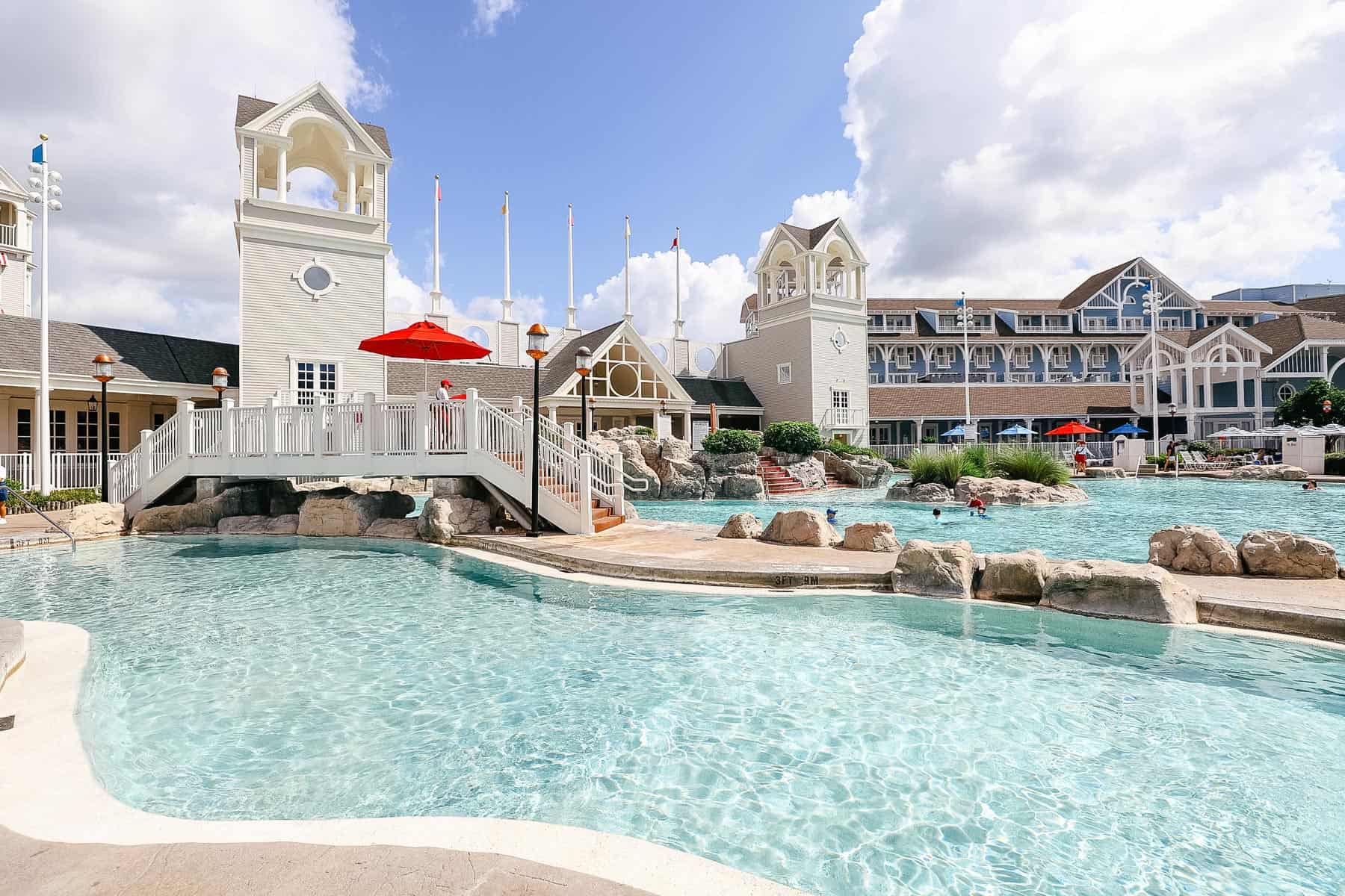 a pool at a Disney World Resort 