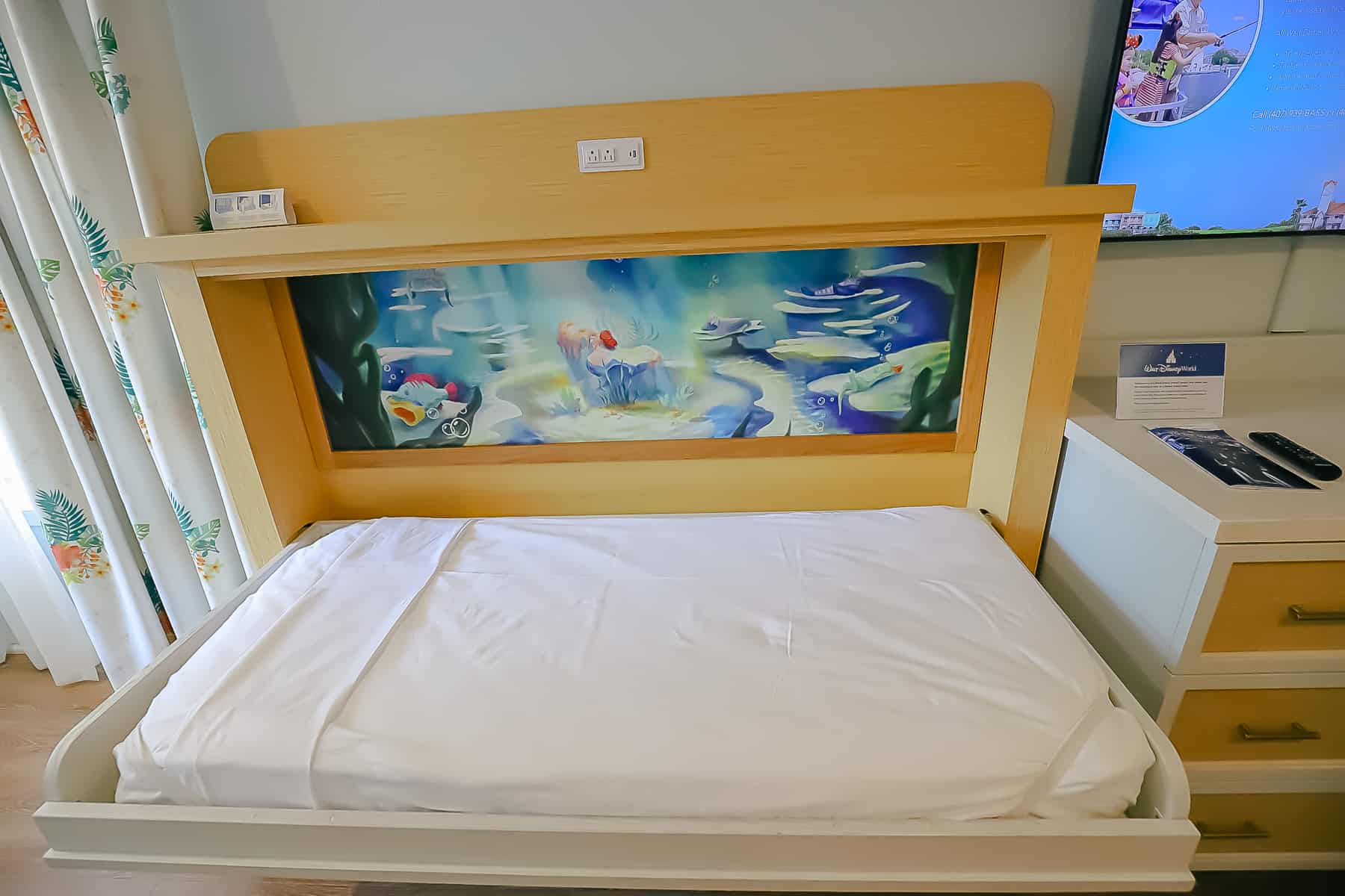 A pull down bed that serves as a fifth sleeper. 