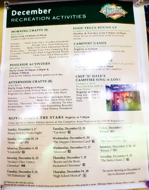 Walt Disney World Resort Recreation Calendars