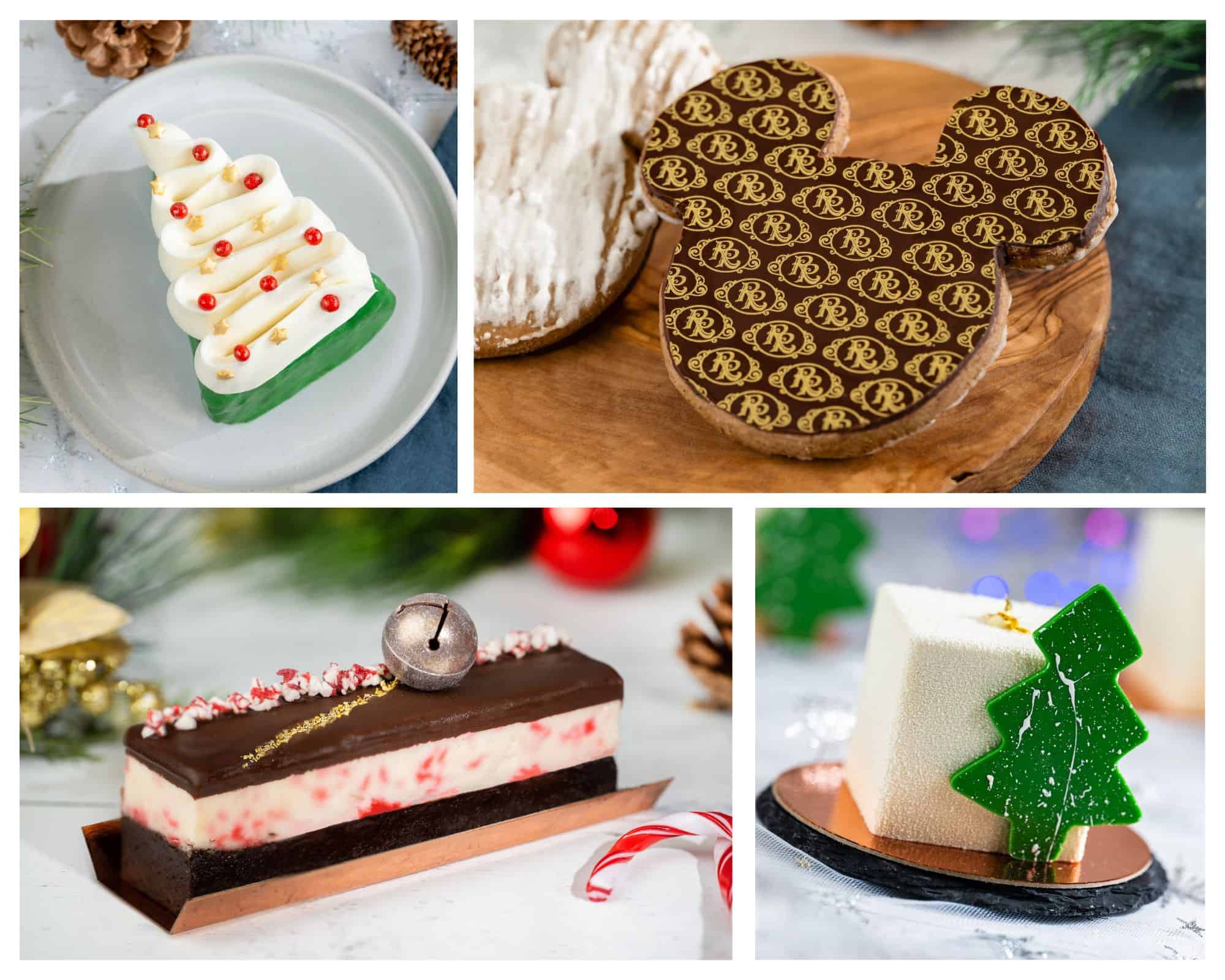 a collage of images with select resort holiday treats in 2025