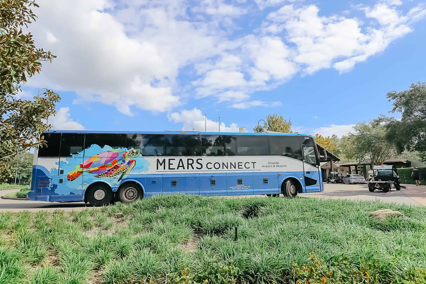 Mears Connect Bus picking up guests to take them to MCO airport. 