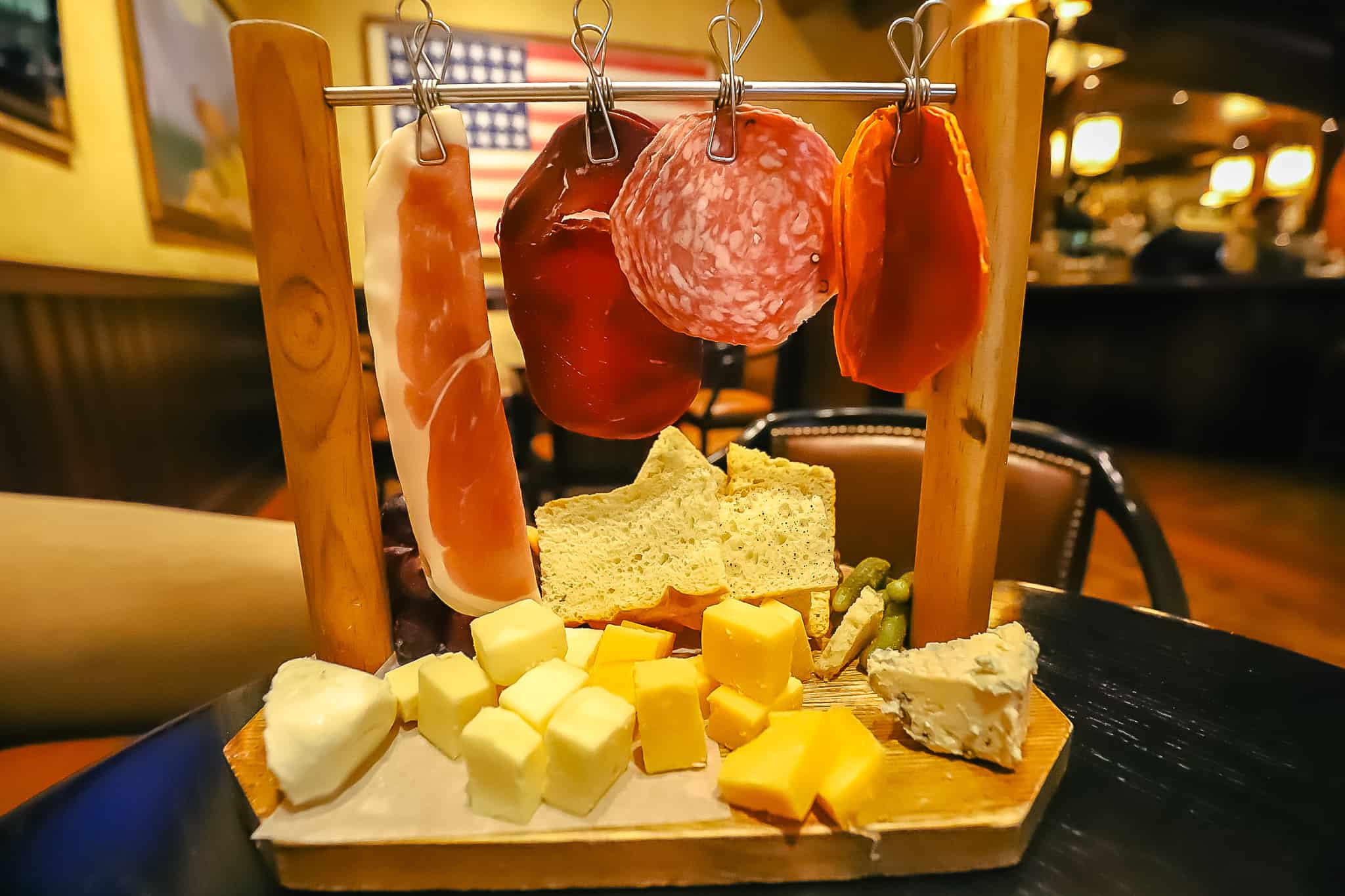 charcuterie selection at Territory Lounge 