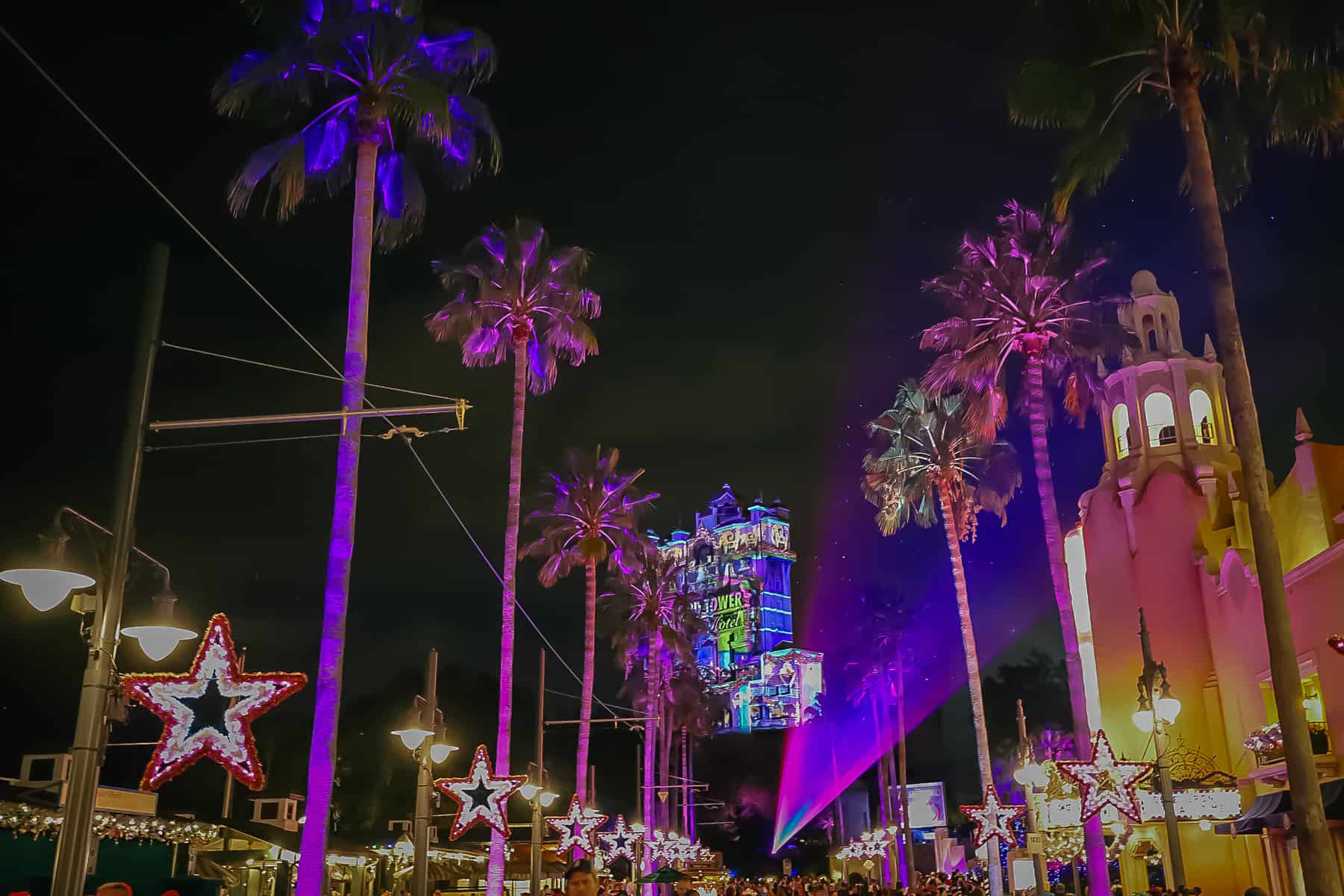 Disney's Hollywood Studios at night