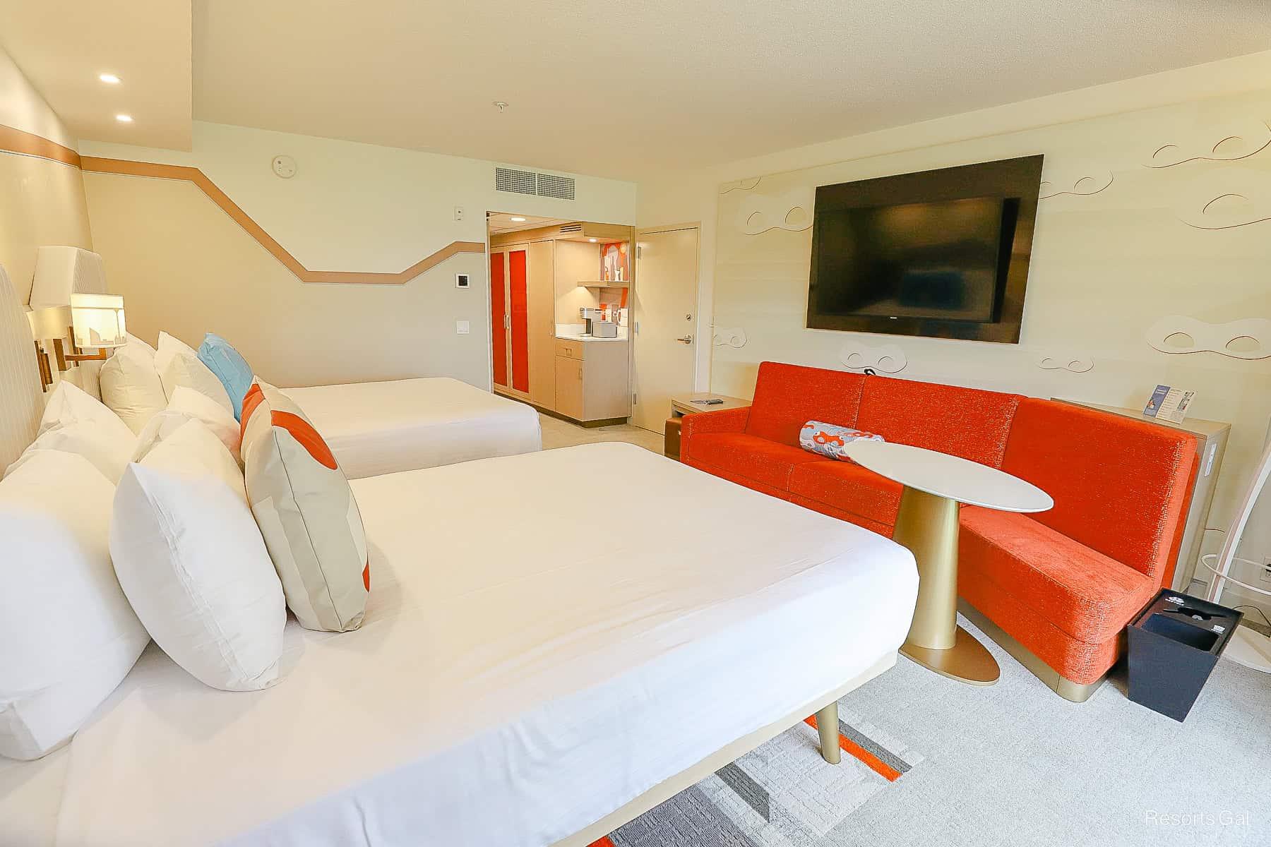 an Incredibles room at Disney's Contemporary with a 5th Sleeper