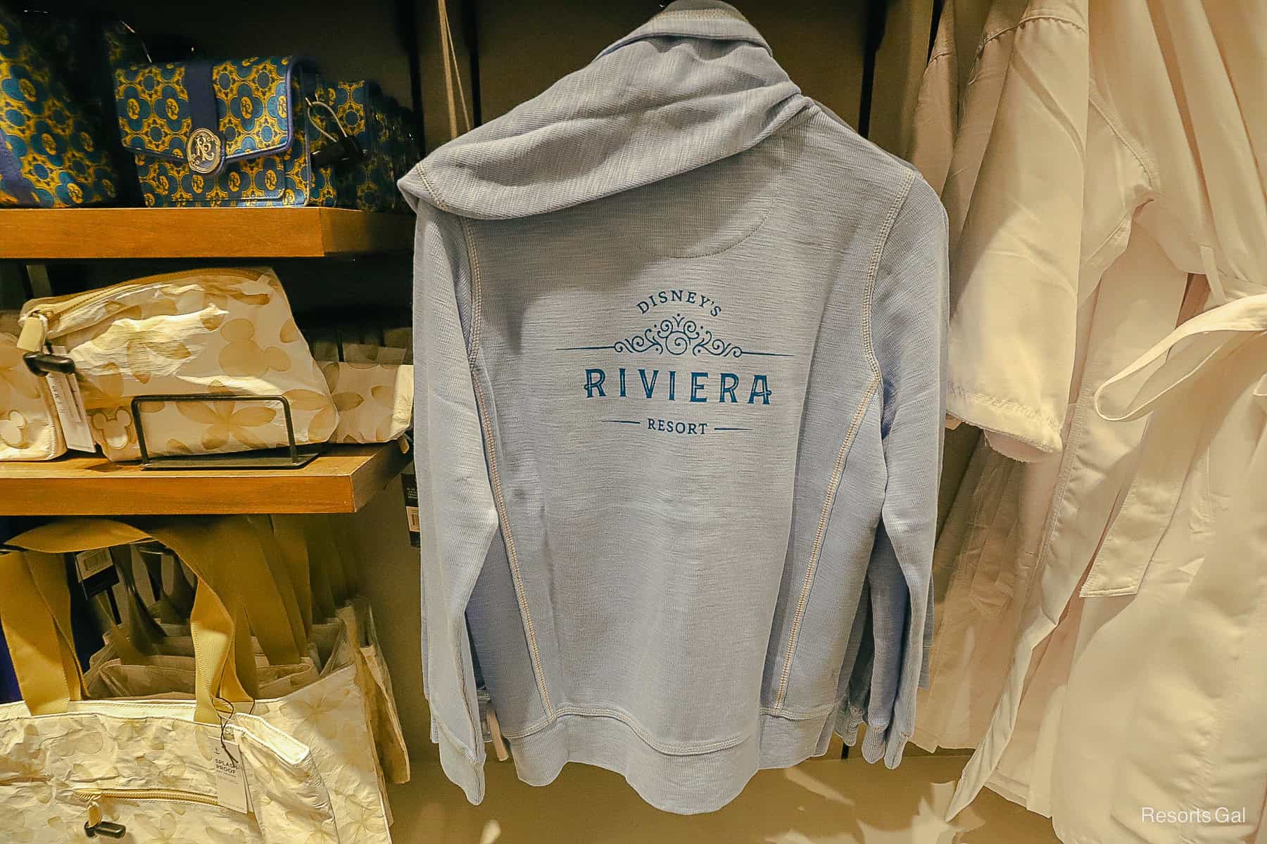 a stretch fabric hoodie with a denim look with Disney's Riviera Resort 