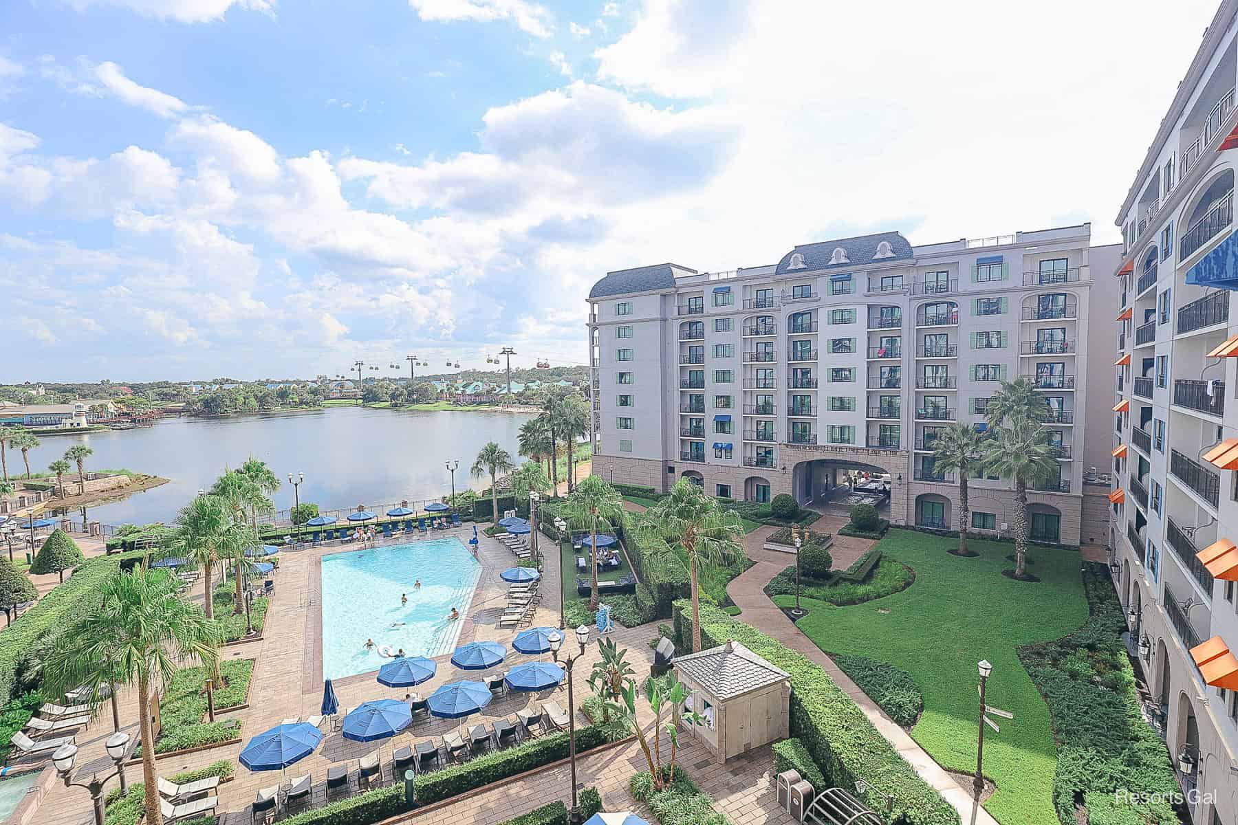 room 8542 at Disney's Riviera view looking to the right