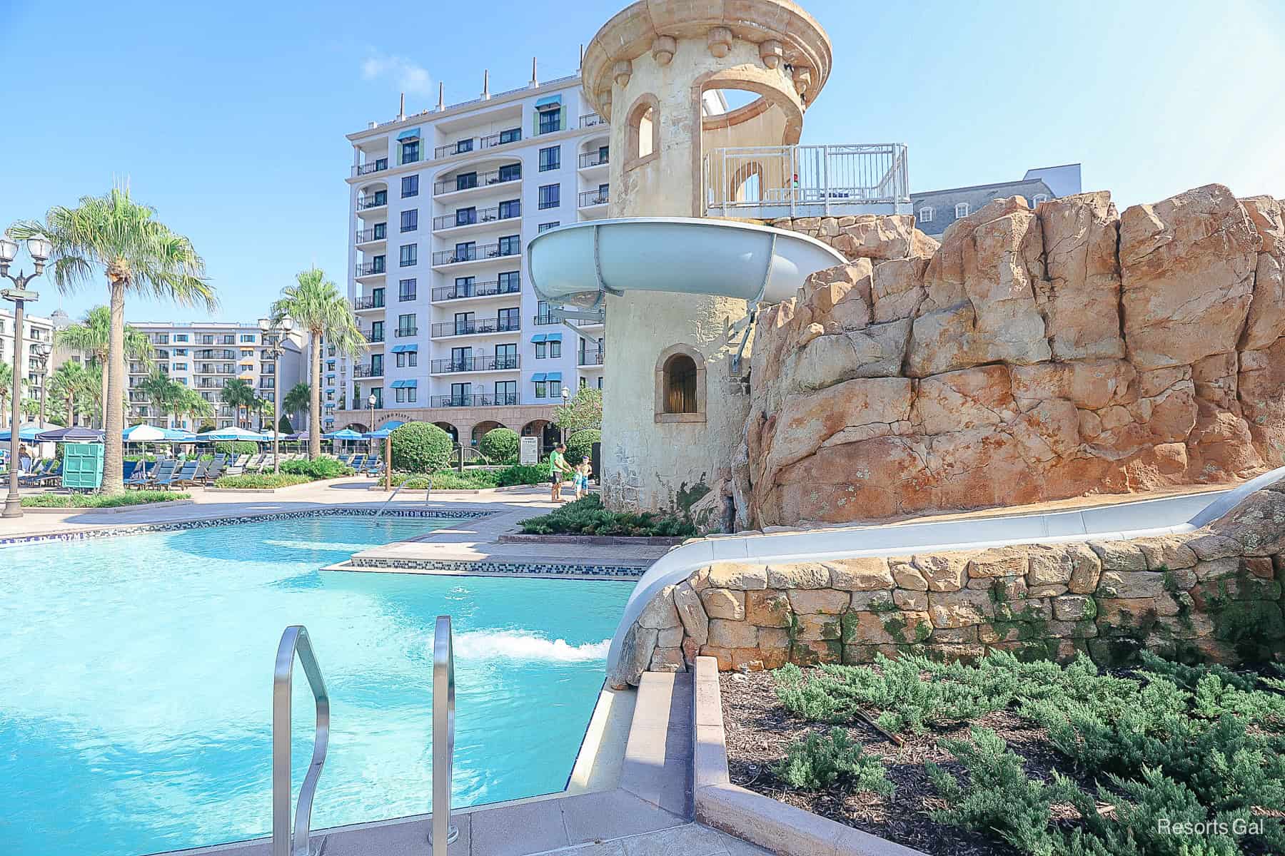 the resort water slide 