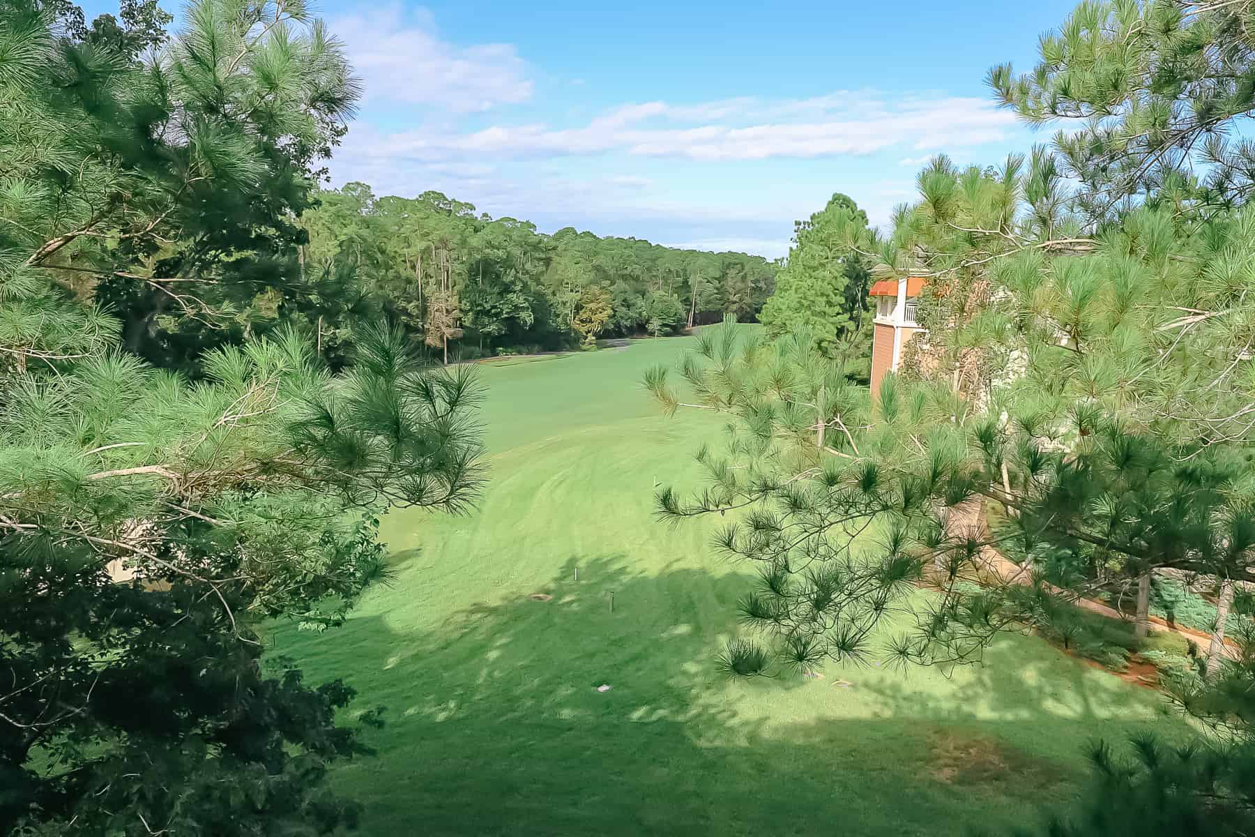 room view of golf course