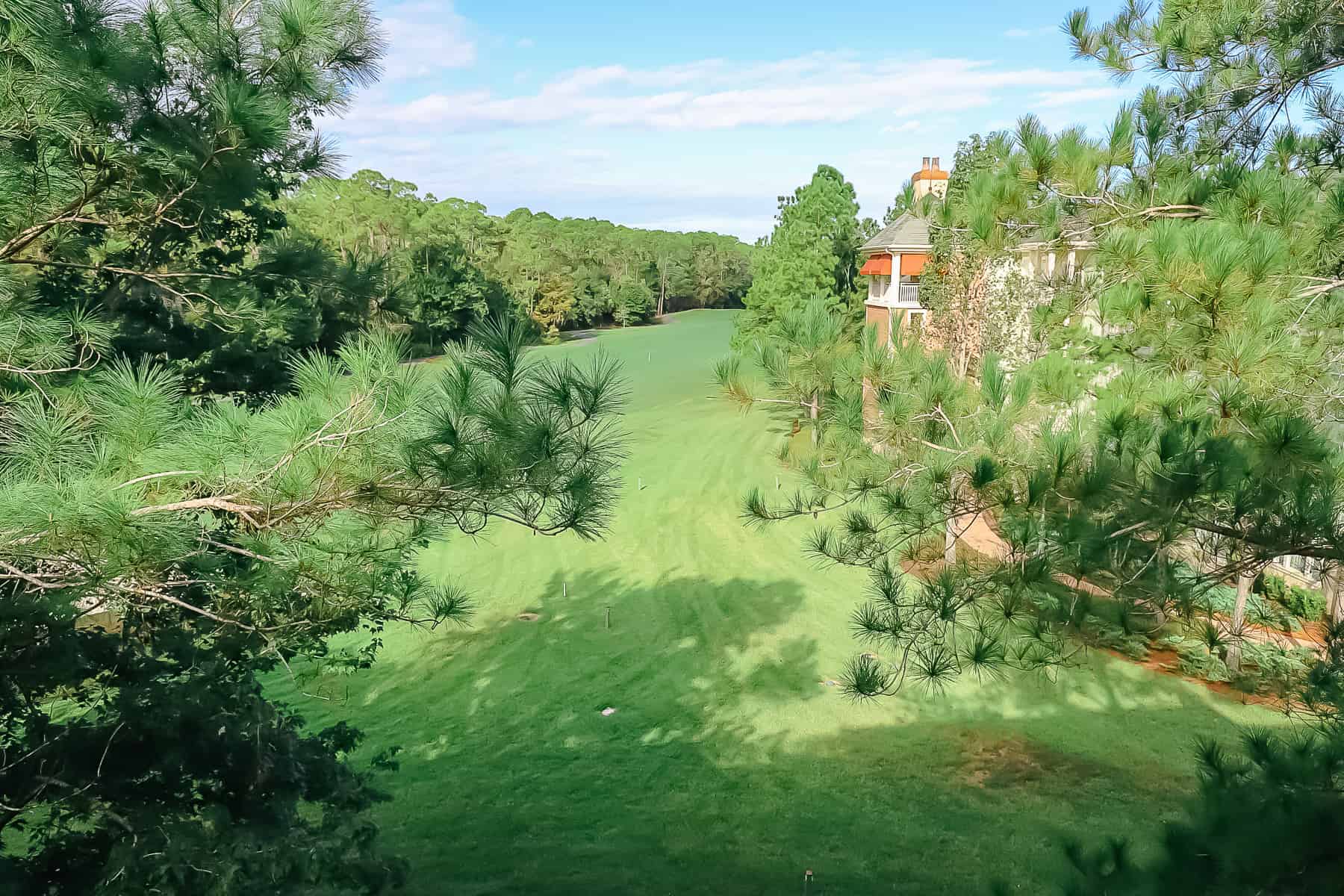 room view of golf course 