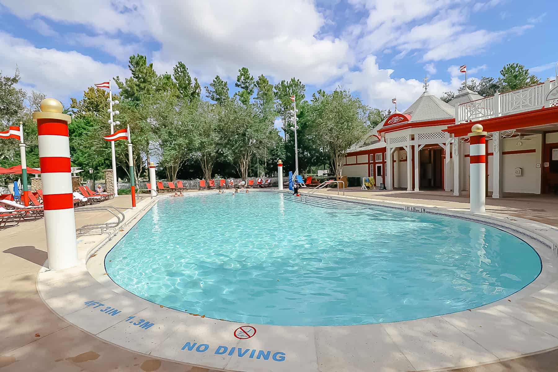 the Grandstand Pool area