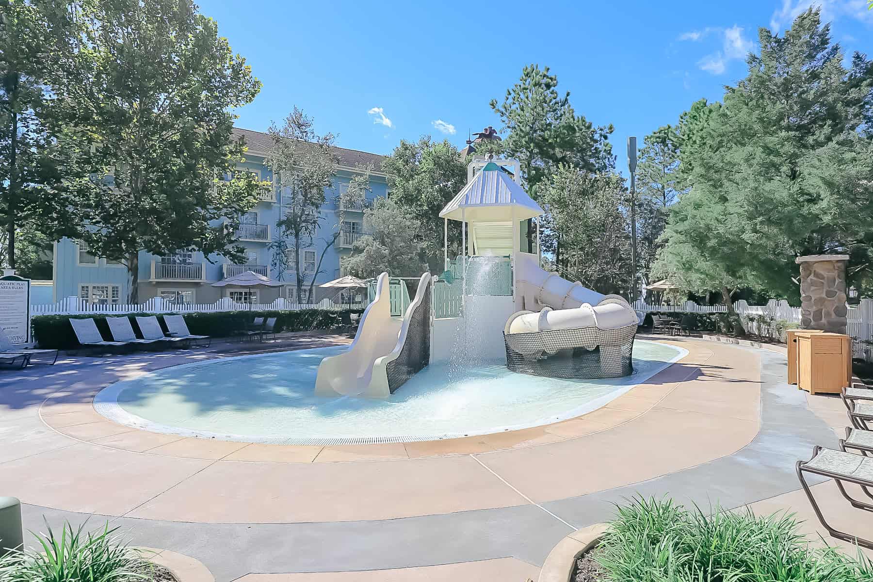 an aquatic play area