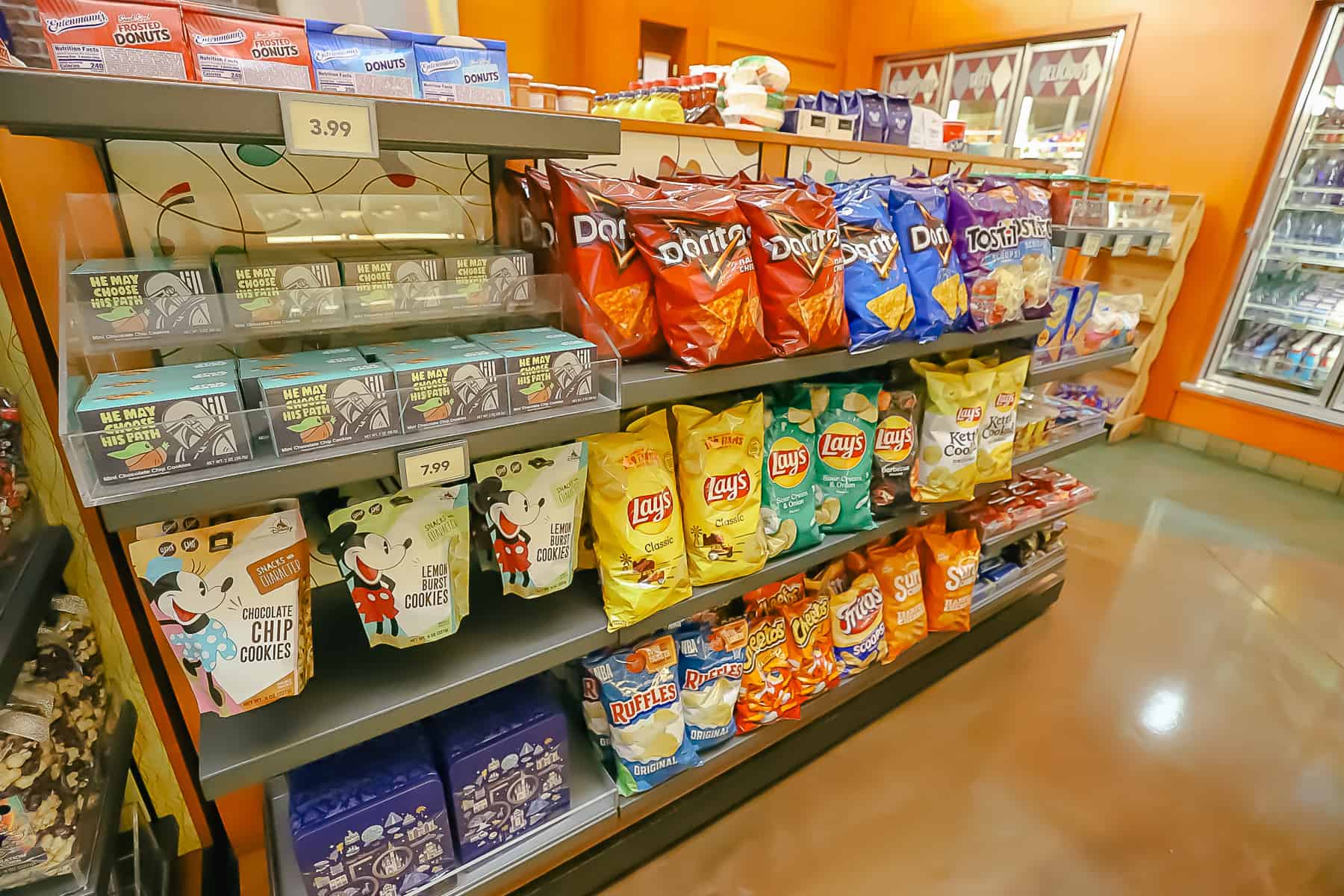 grocery items at the quick service restaurant