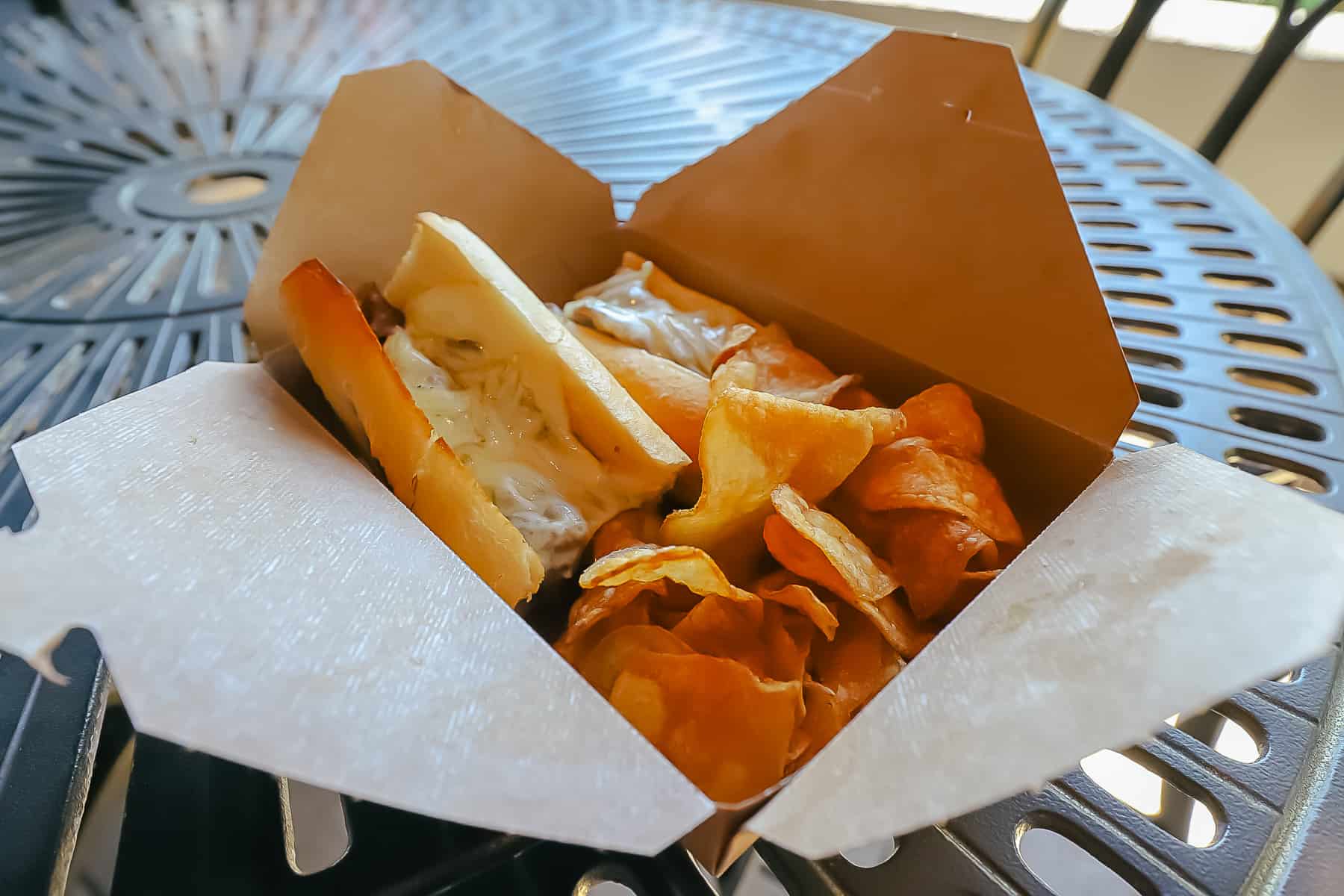 sandwich with Saratoga housemade chips 