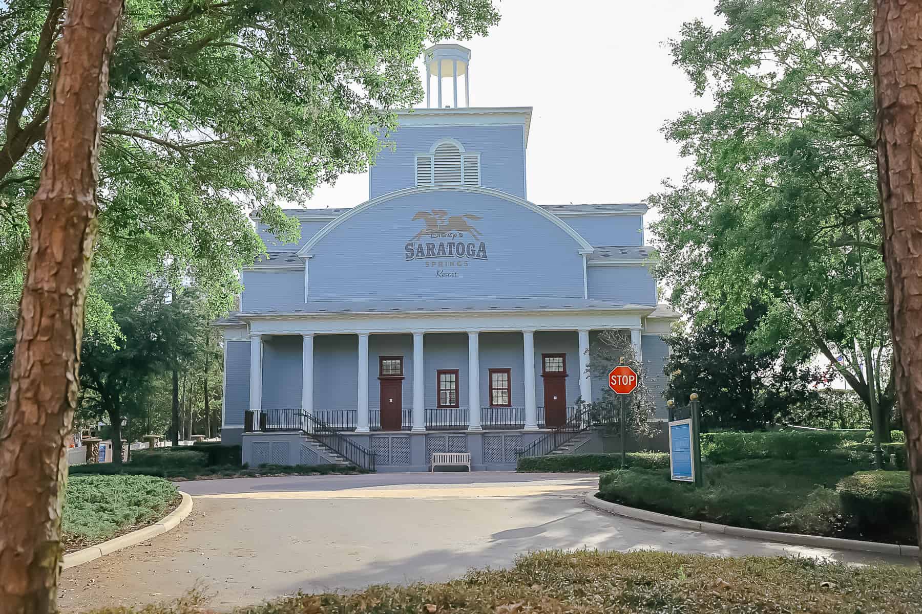 Building with the Disney's Saratoga Springs logo 