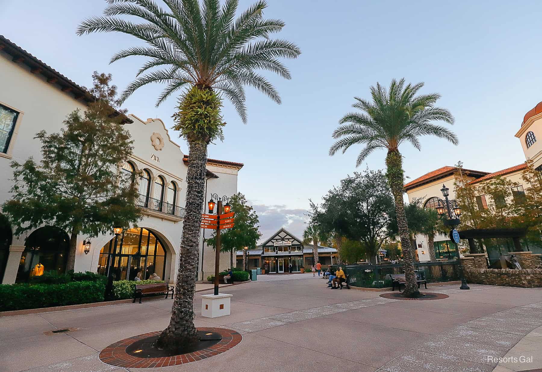 a shopping area of Disney Springs