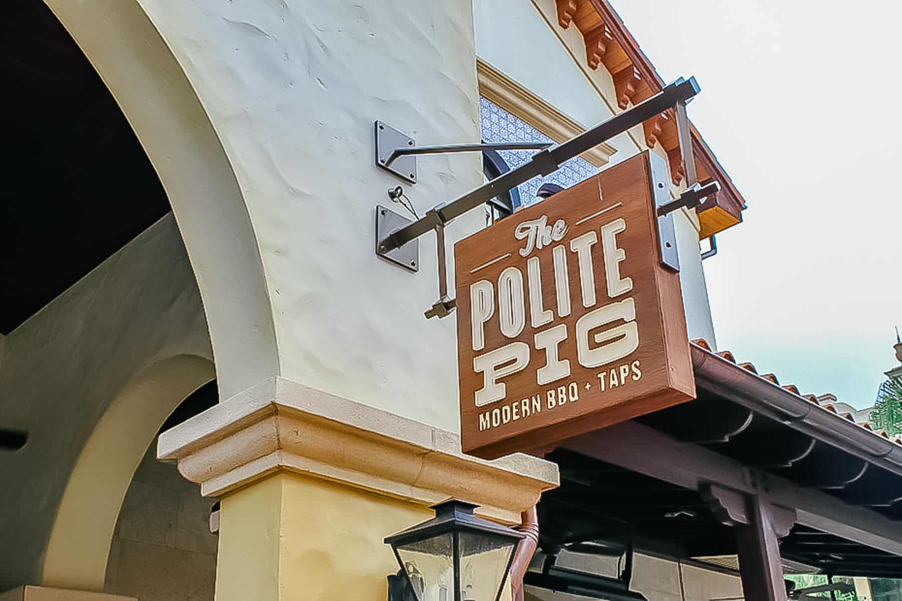 The Polite Pig signage 