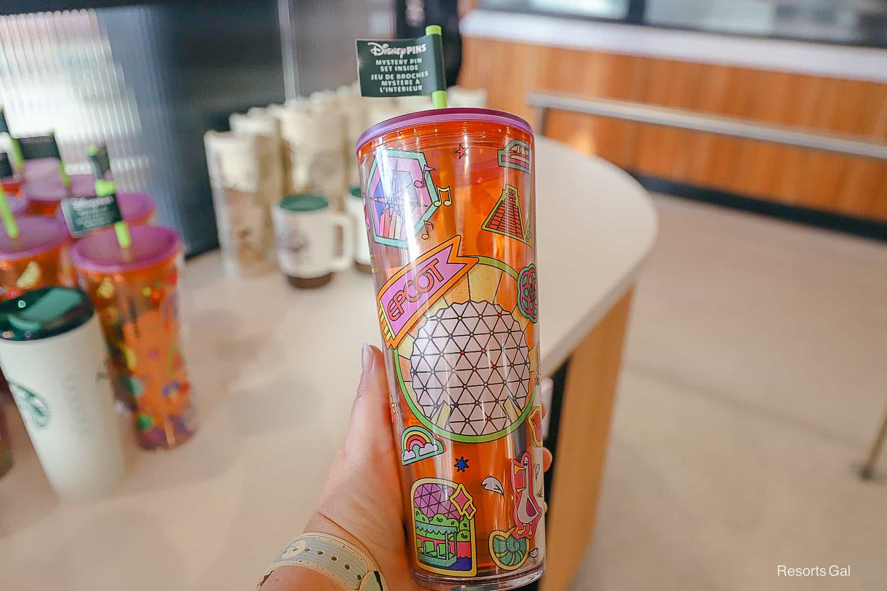 2026 Disney World Starbucks Tumblers with Mystery Pin Set (All 4 Parks)