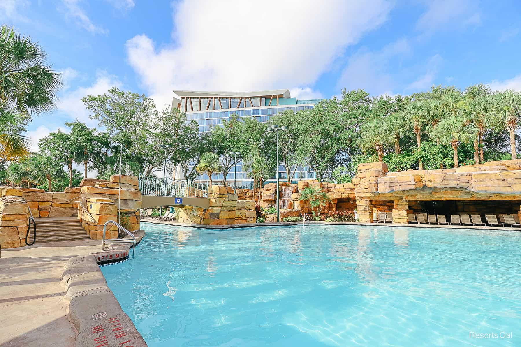 the serene pool first thing in the morning before it opens 