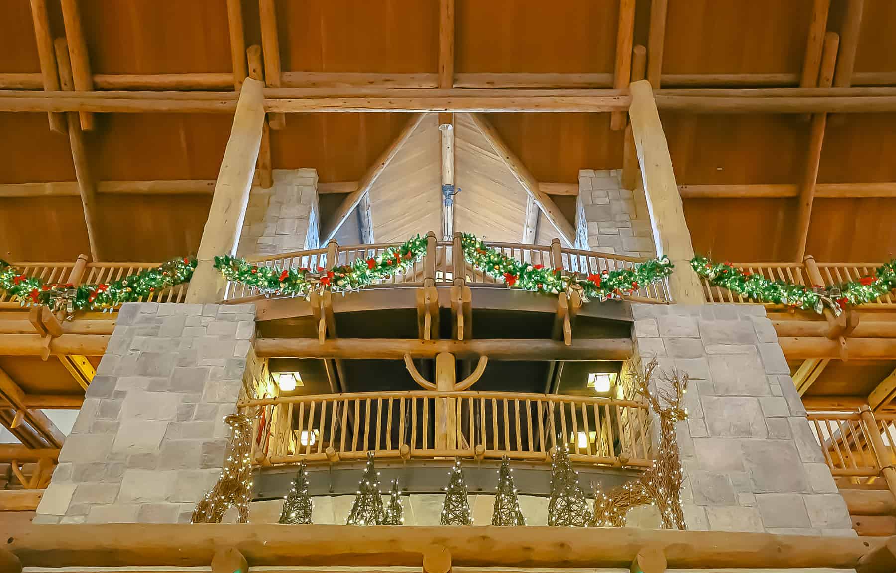 reindeer overlooking the lobby 