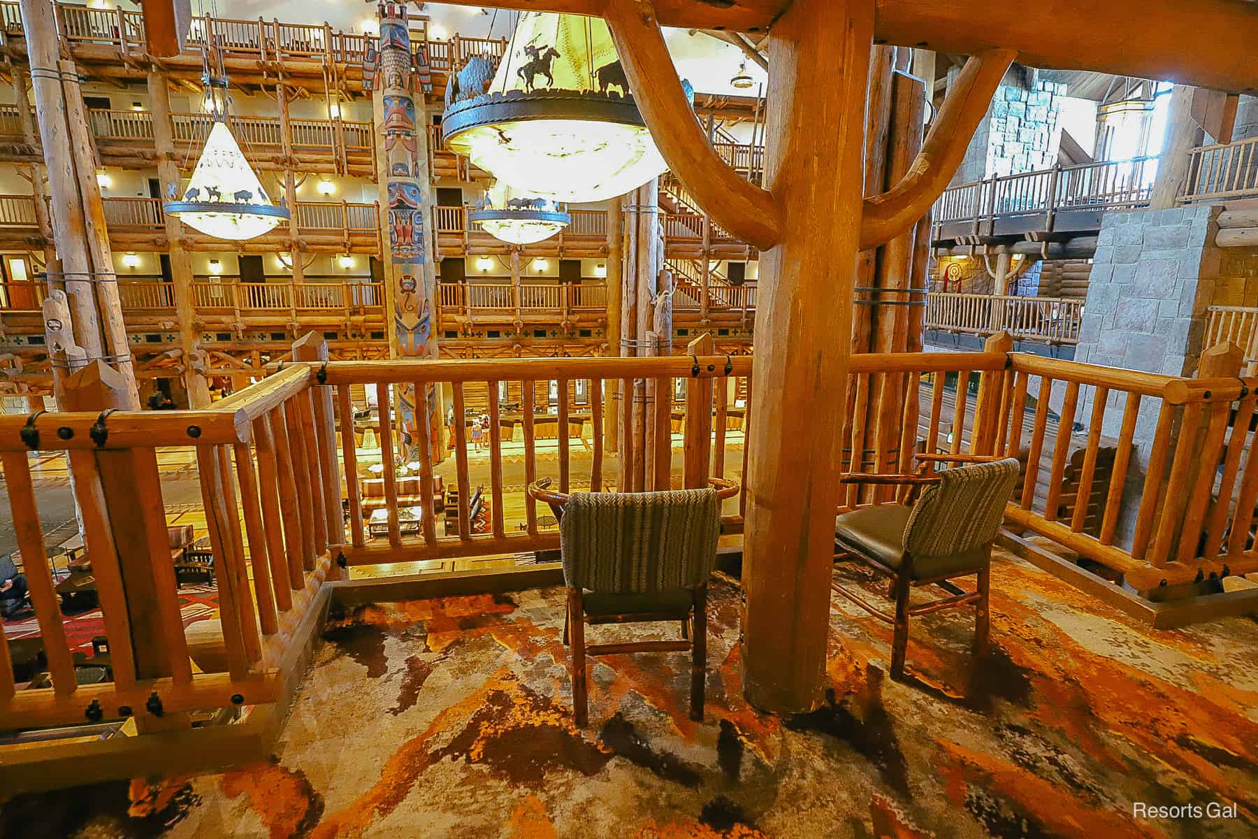 two chairs in the Wilderness Lodge 