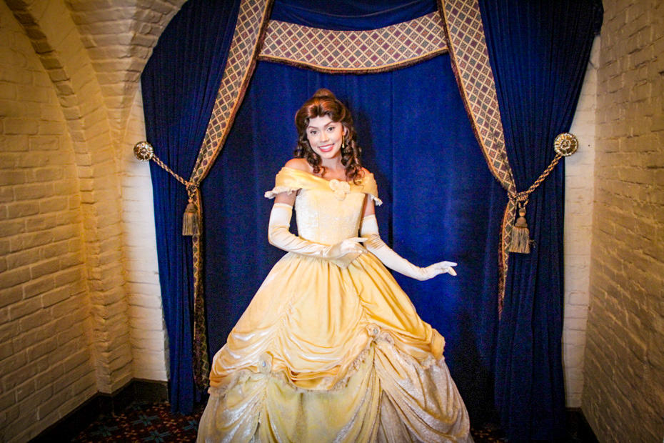 Belle from Beauty and the Beast at a Character Meal 