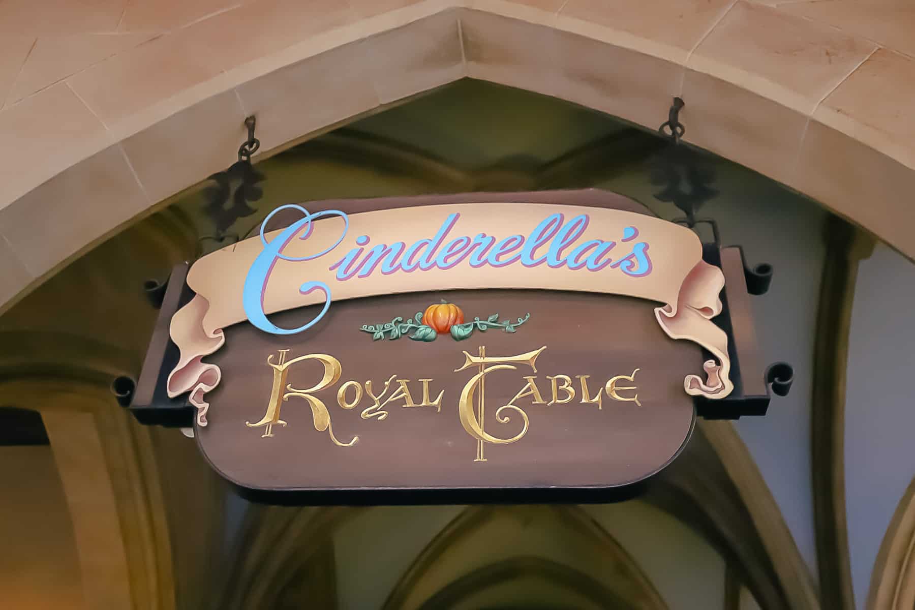 Cinderella's Royal Table entrance 